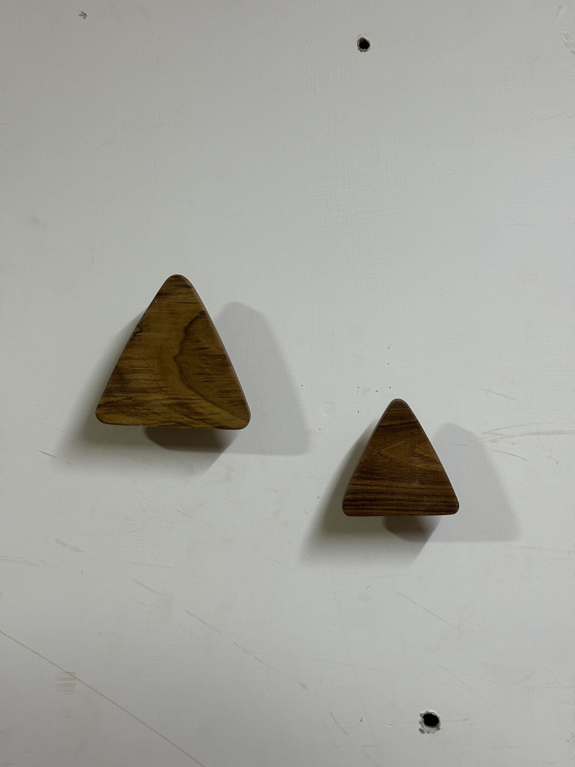 Wood Button Wall Hook - Triangle