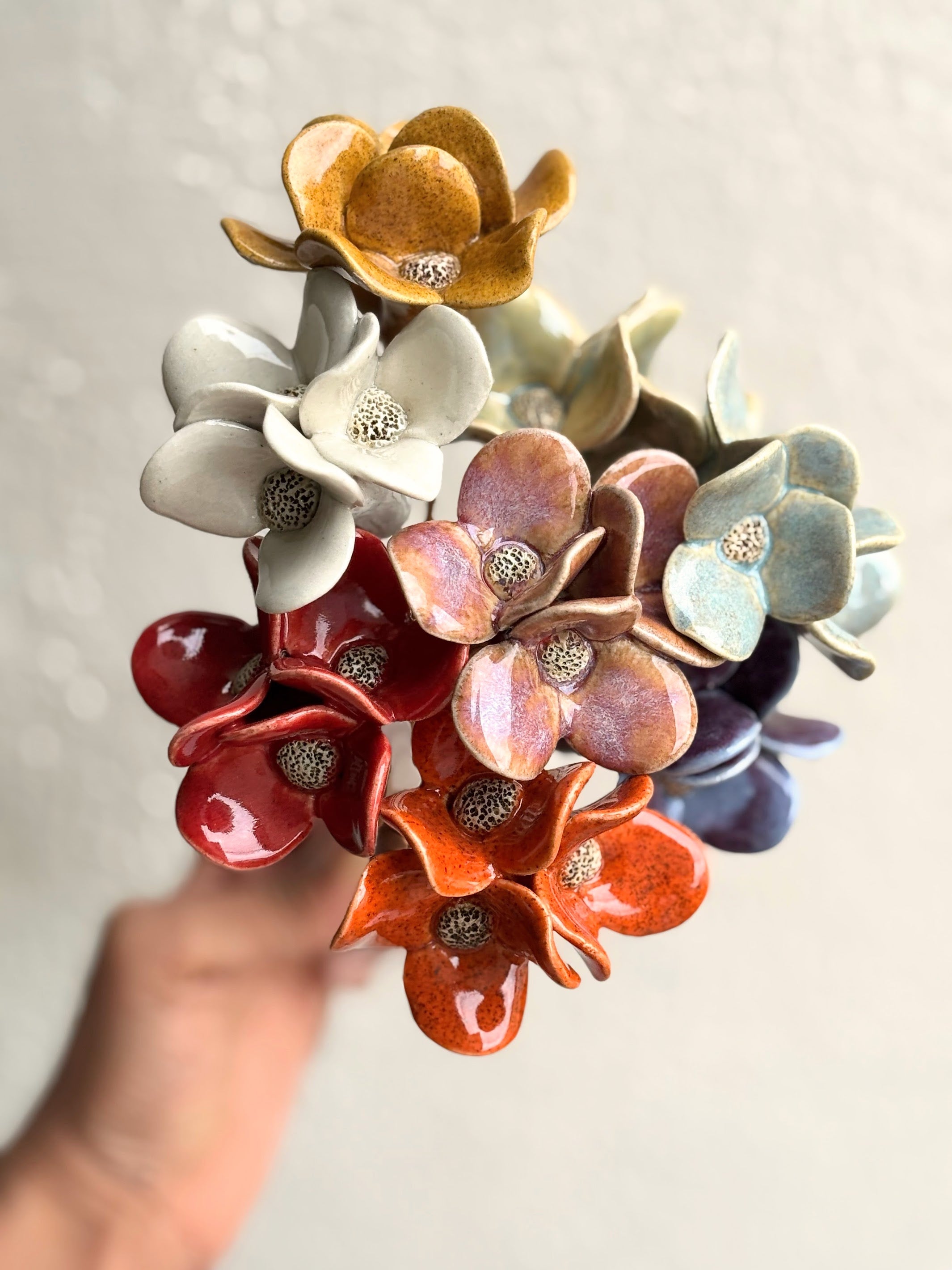 Trinity Orchid - Hazy Green Single Stem