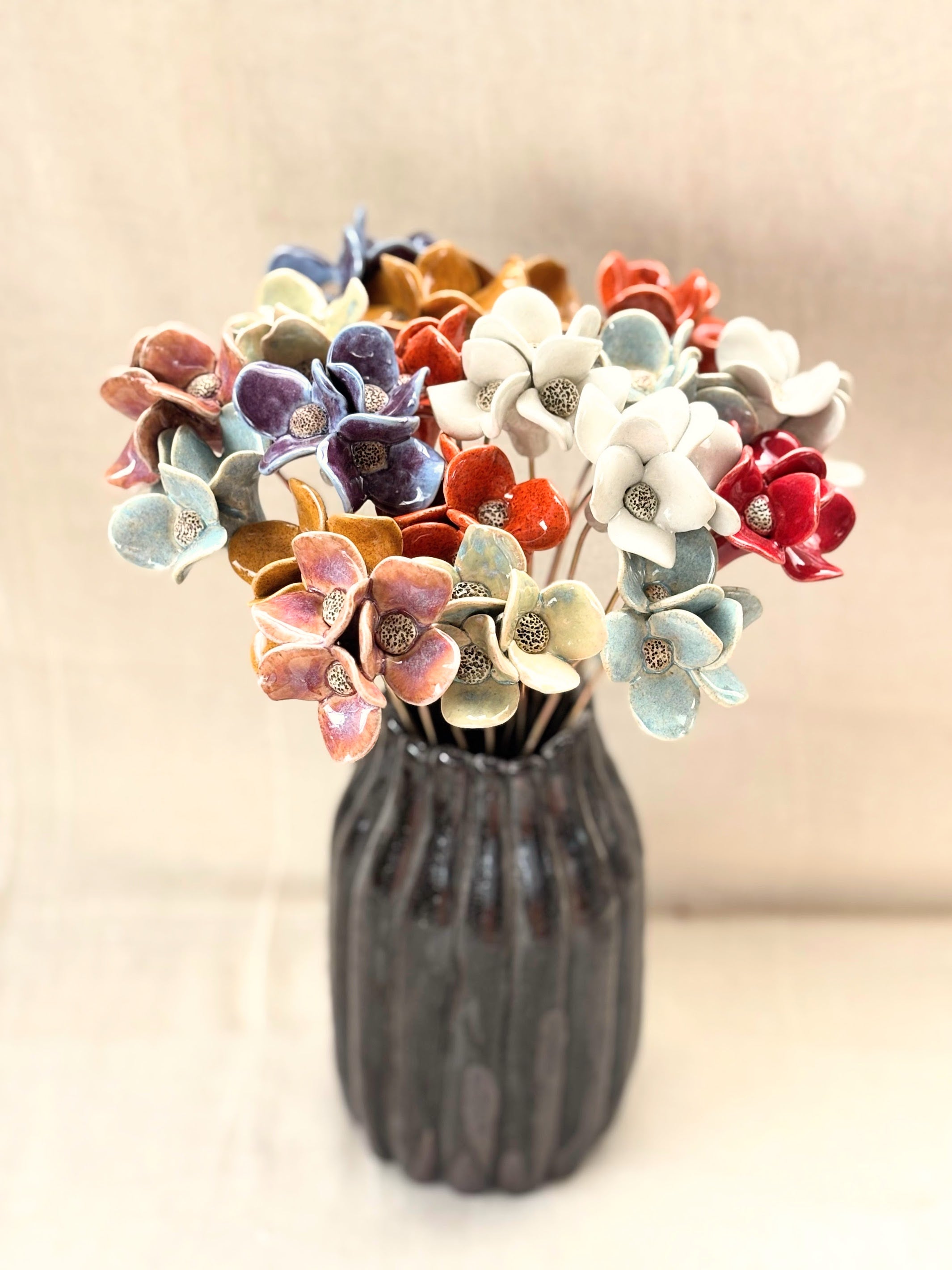 Trinity Orchid - Burnt Pink Single stem