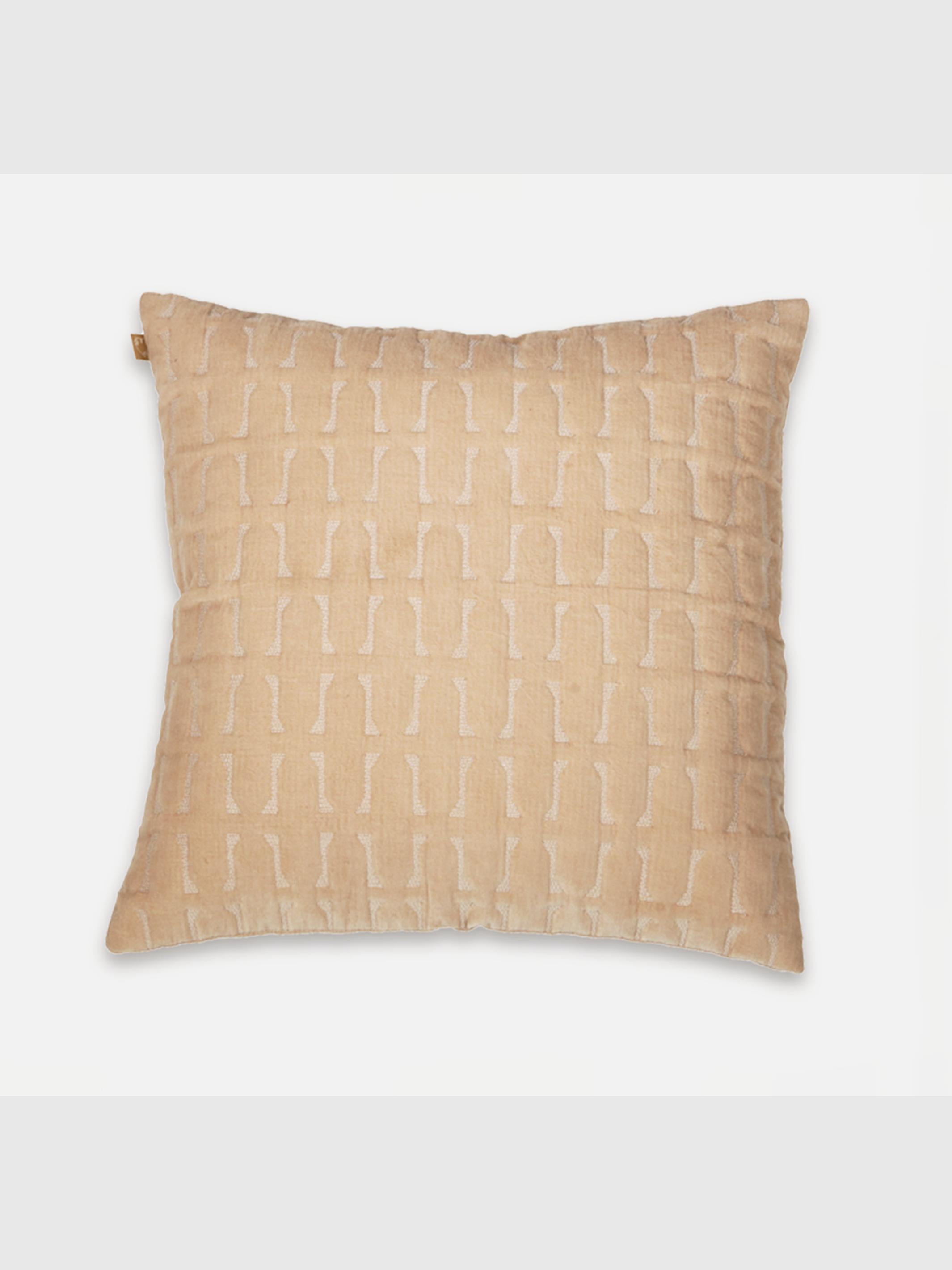 Twig Blush Embroidered Velvet Cushion Cover