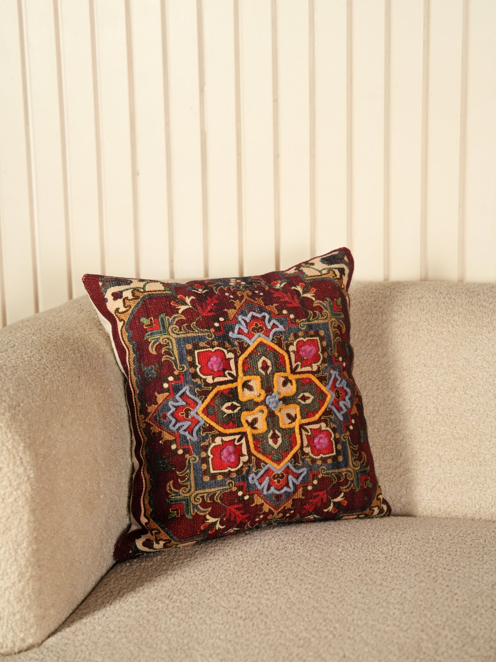 Vintage Medallion Cushion Cover for Sofa & Living Room