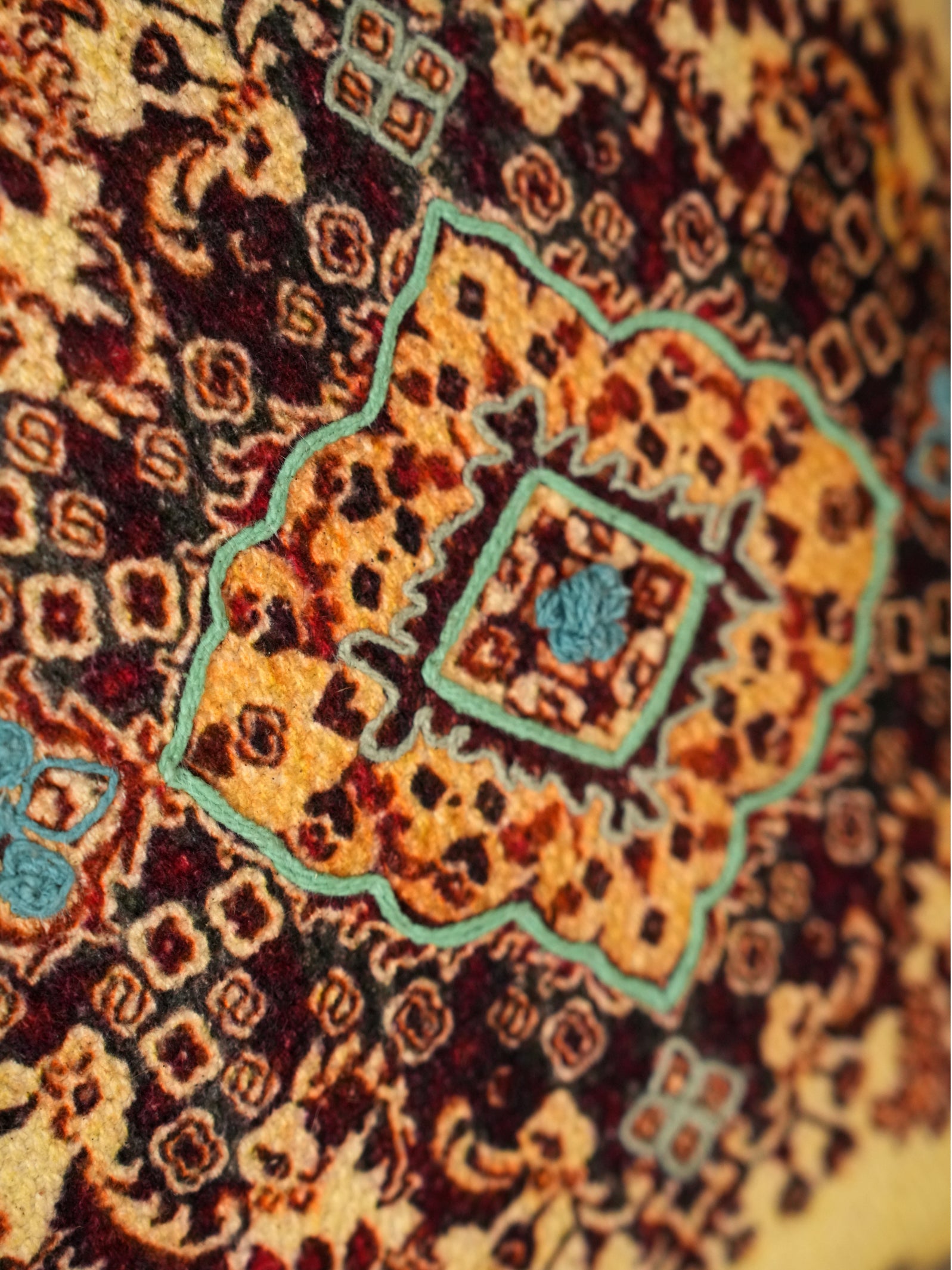 Floral Medallion Cushion Cover for Sofa & Living Room