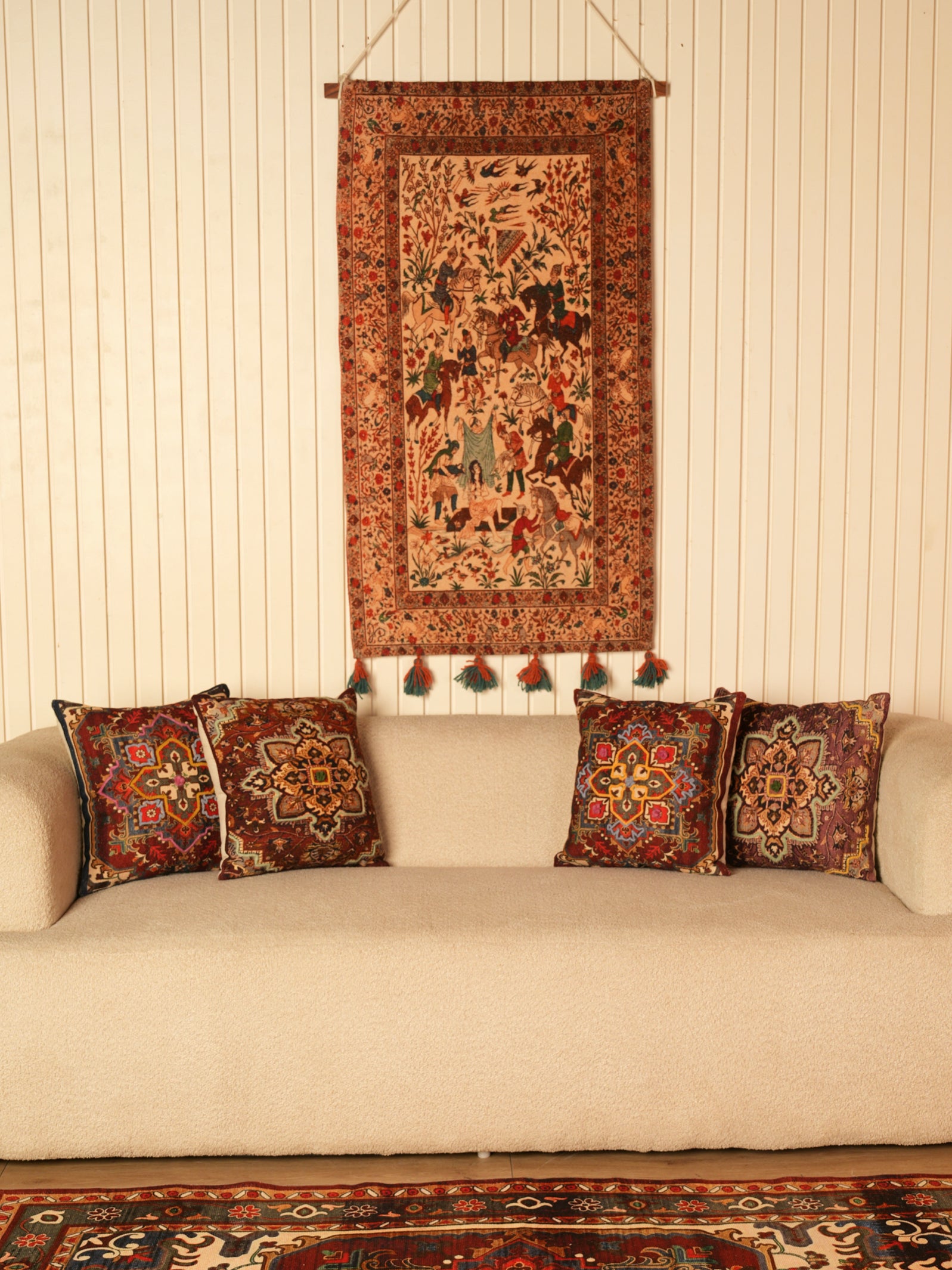 Vintage Medallion Cushion Cover for Sofa & Living Room