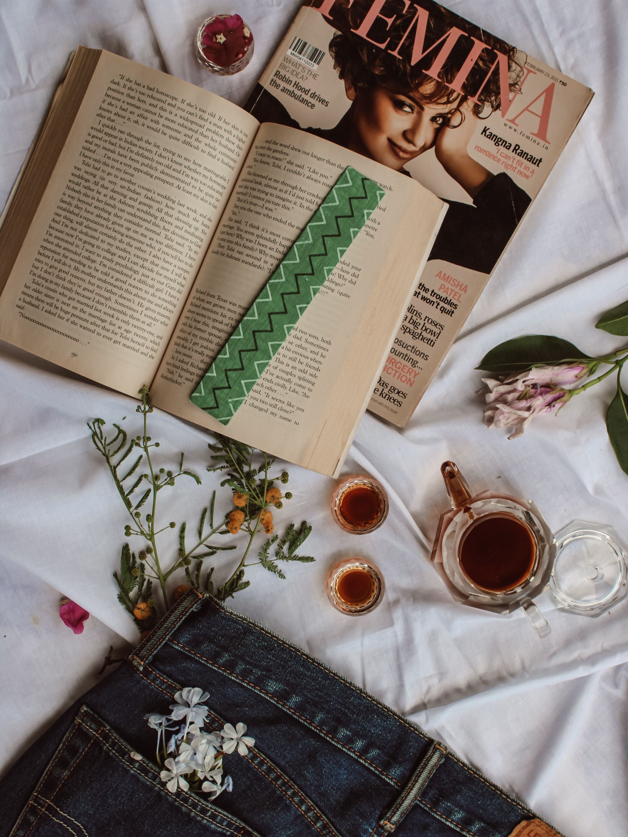 Book Mark Chevron - Upcycled