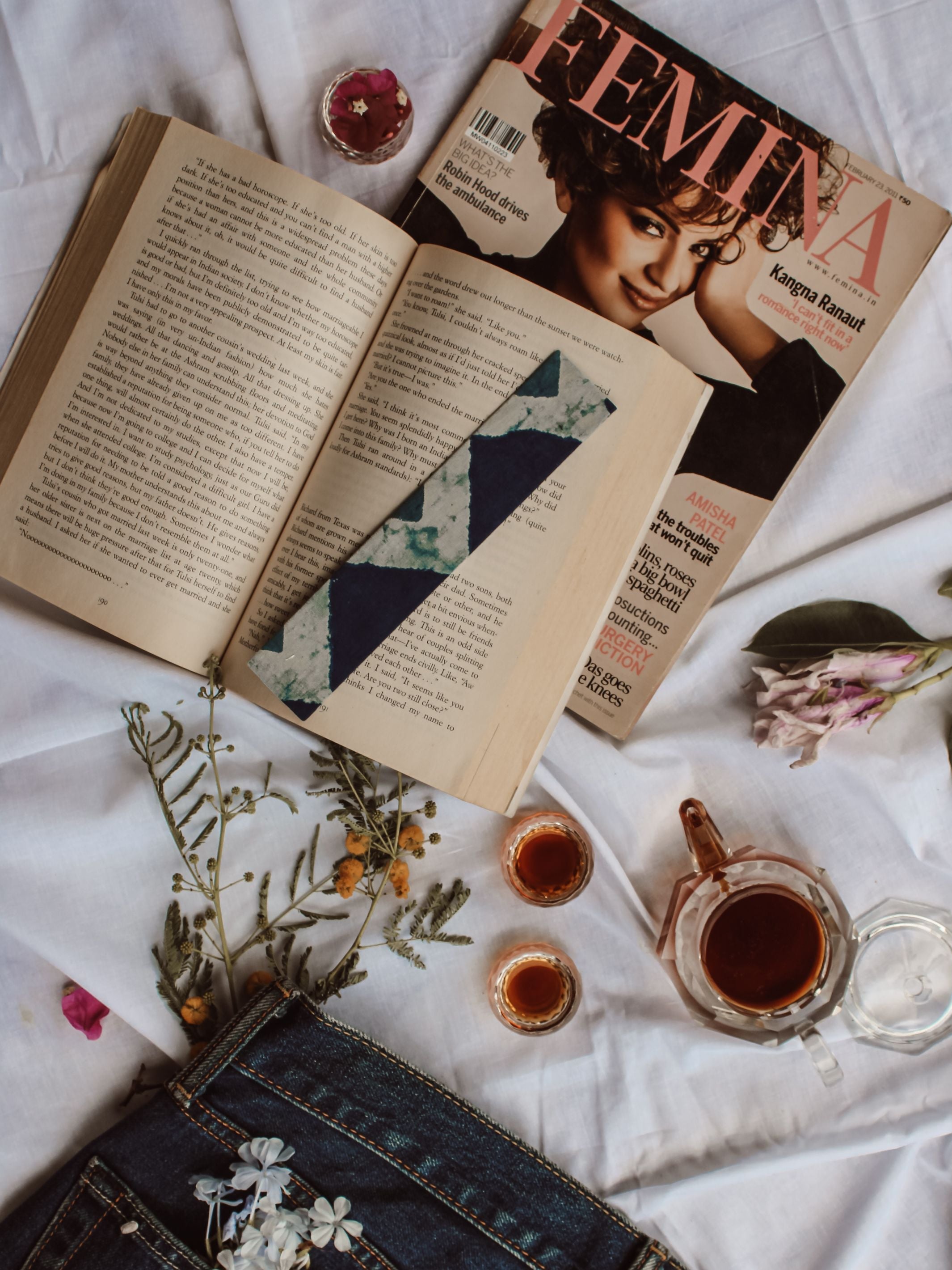 Book Mark Stripes - Upcycled