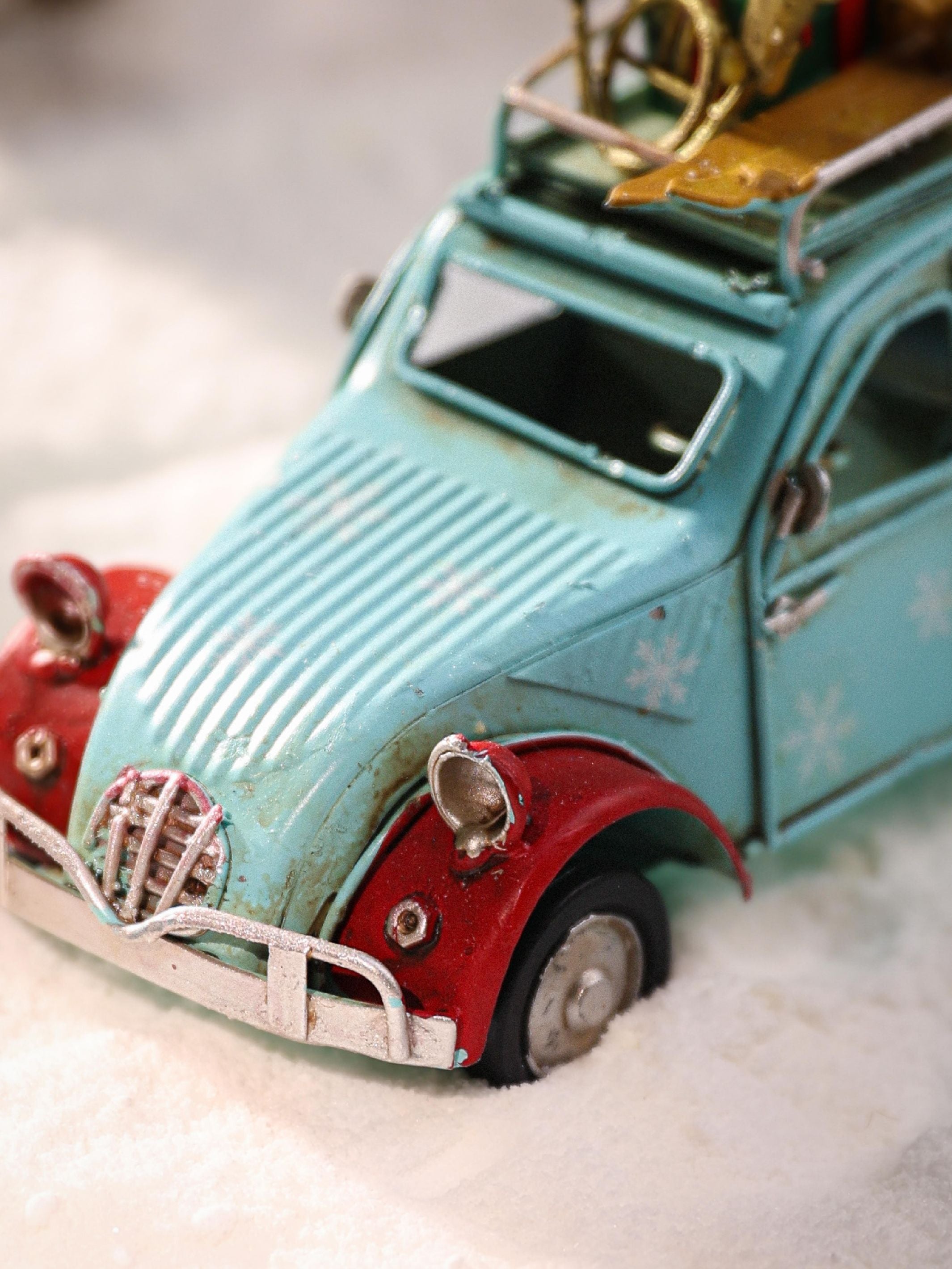 Car with Christmas Decoration