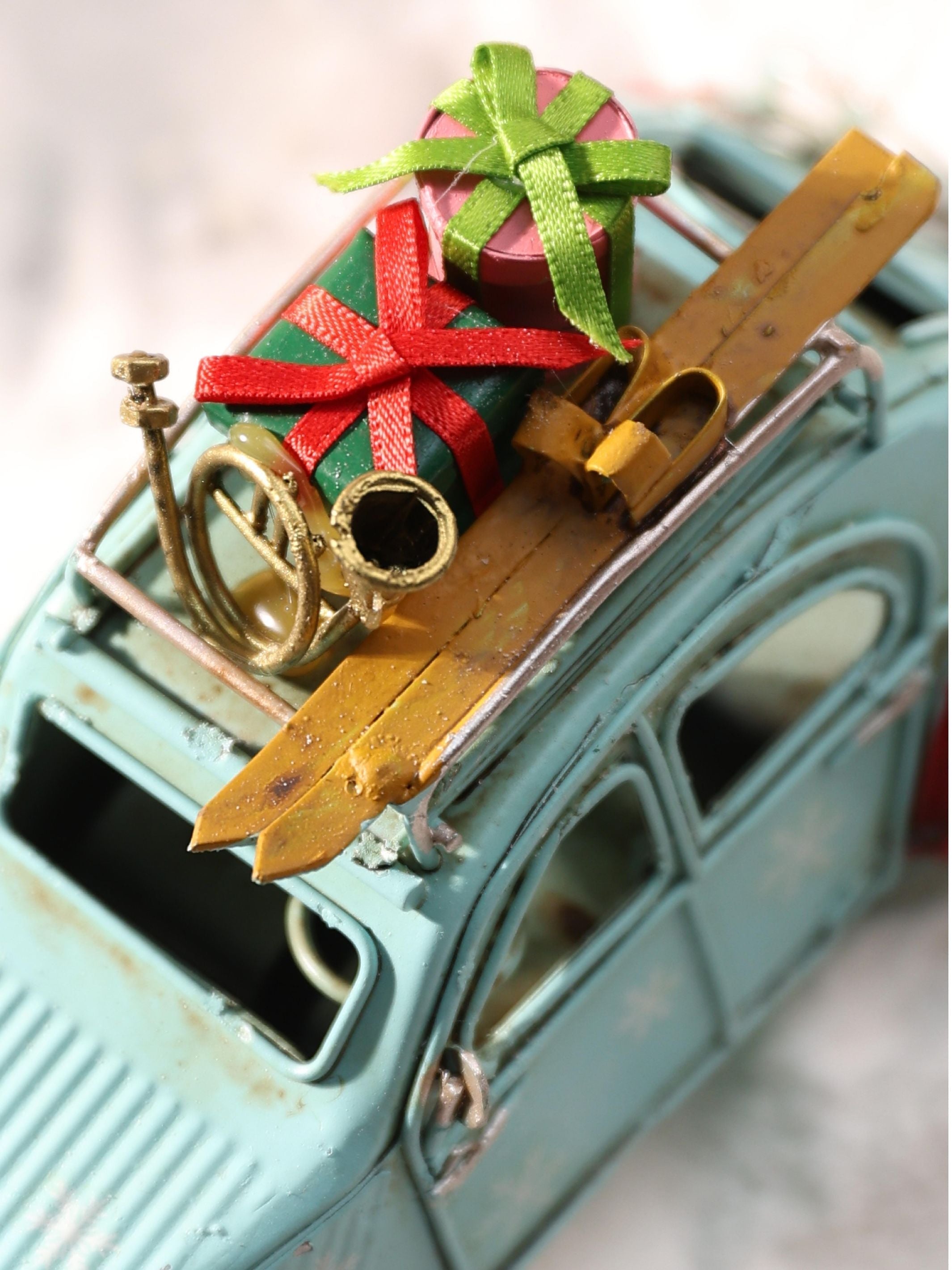 Car with Christmas Decoration