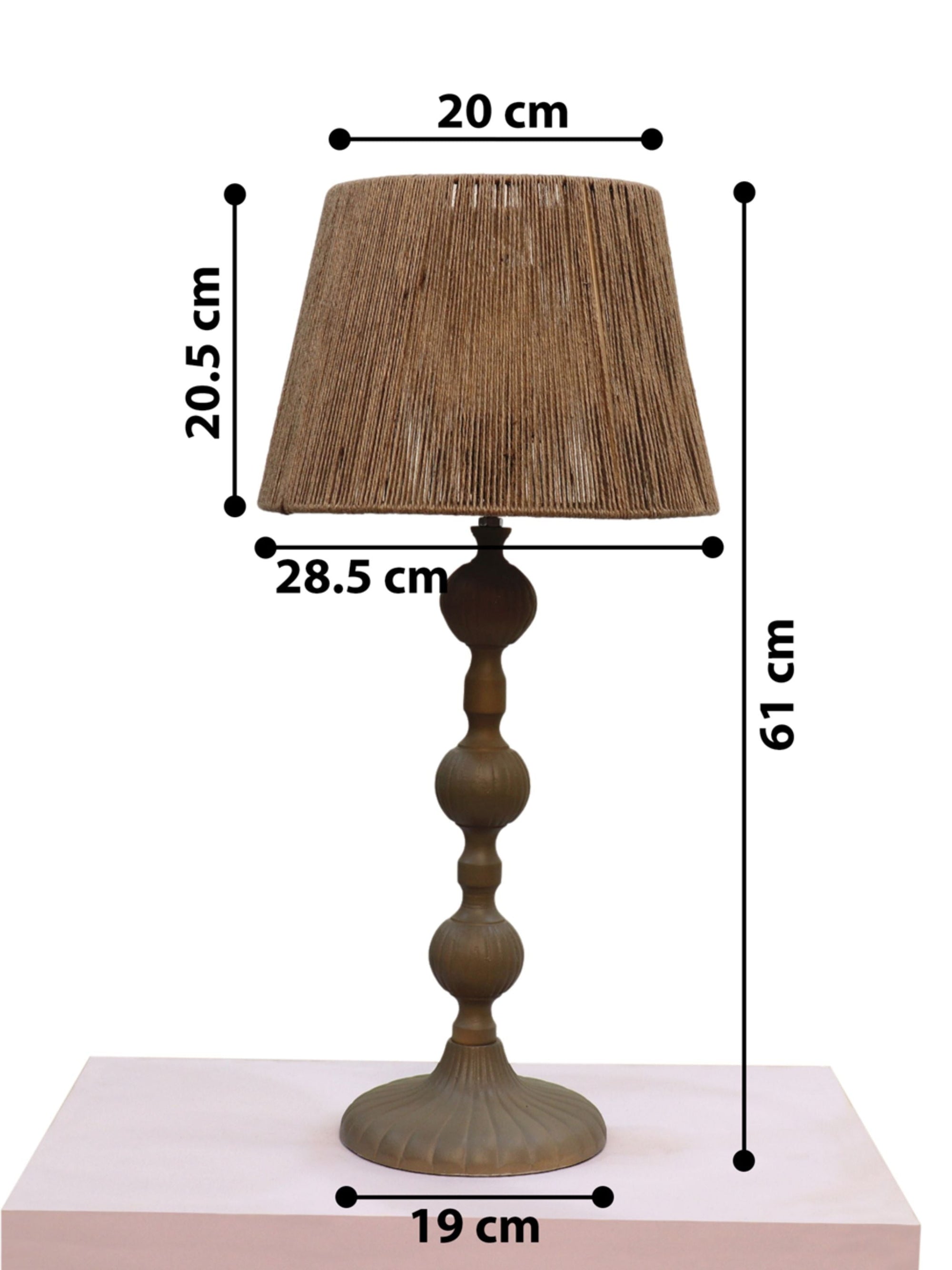 Vintage Jute Theory Table Lamp