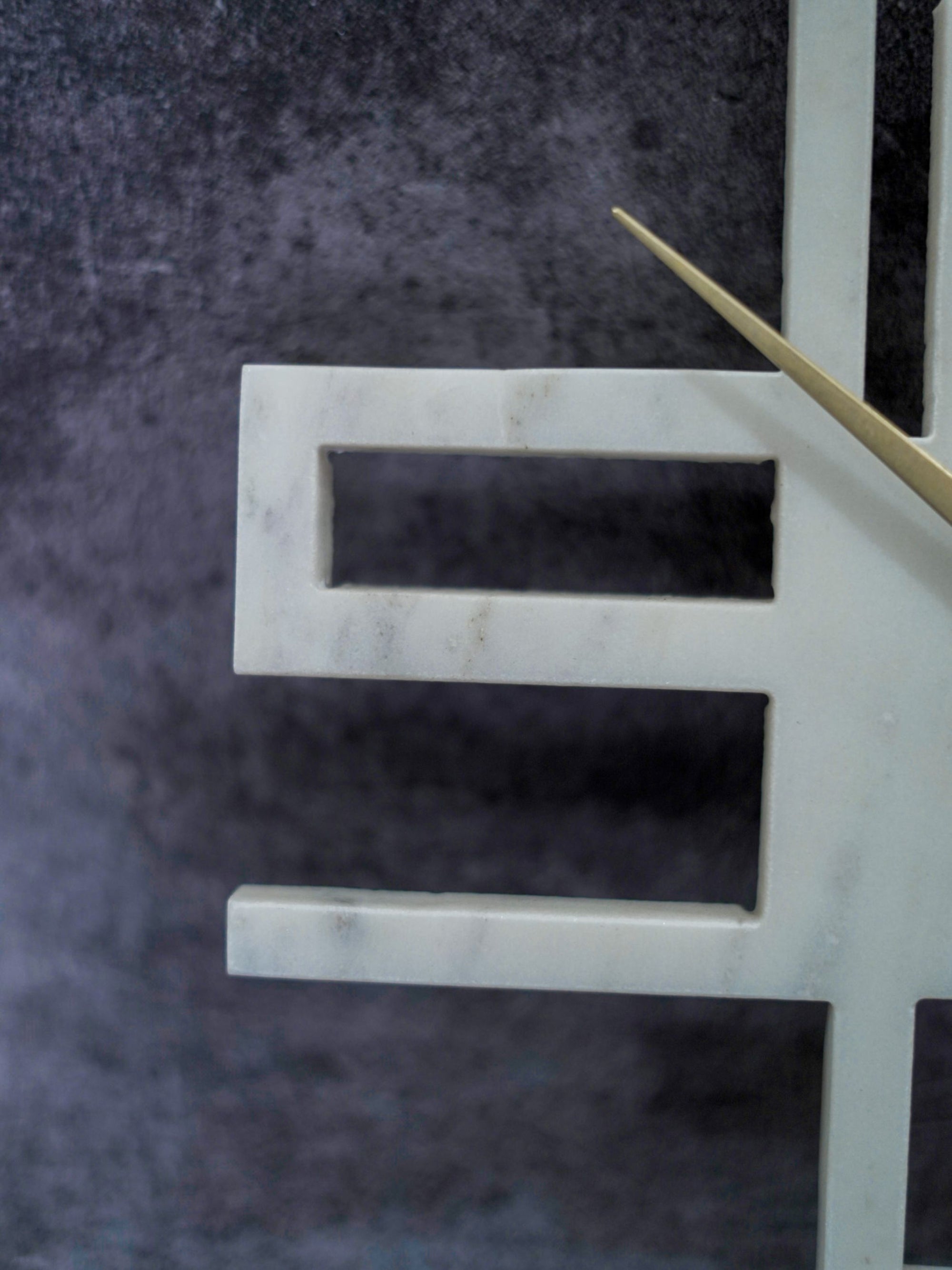 Marble Wall Clock - Numerical
