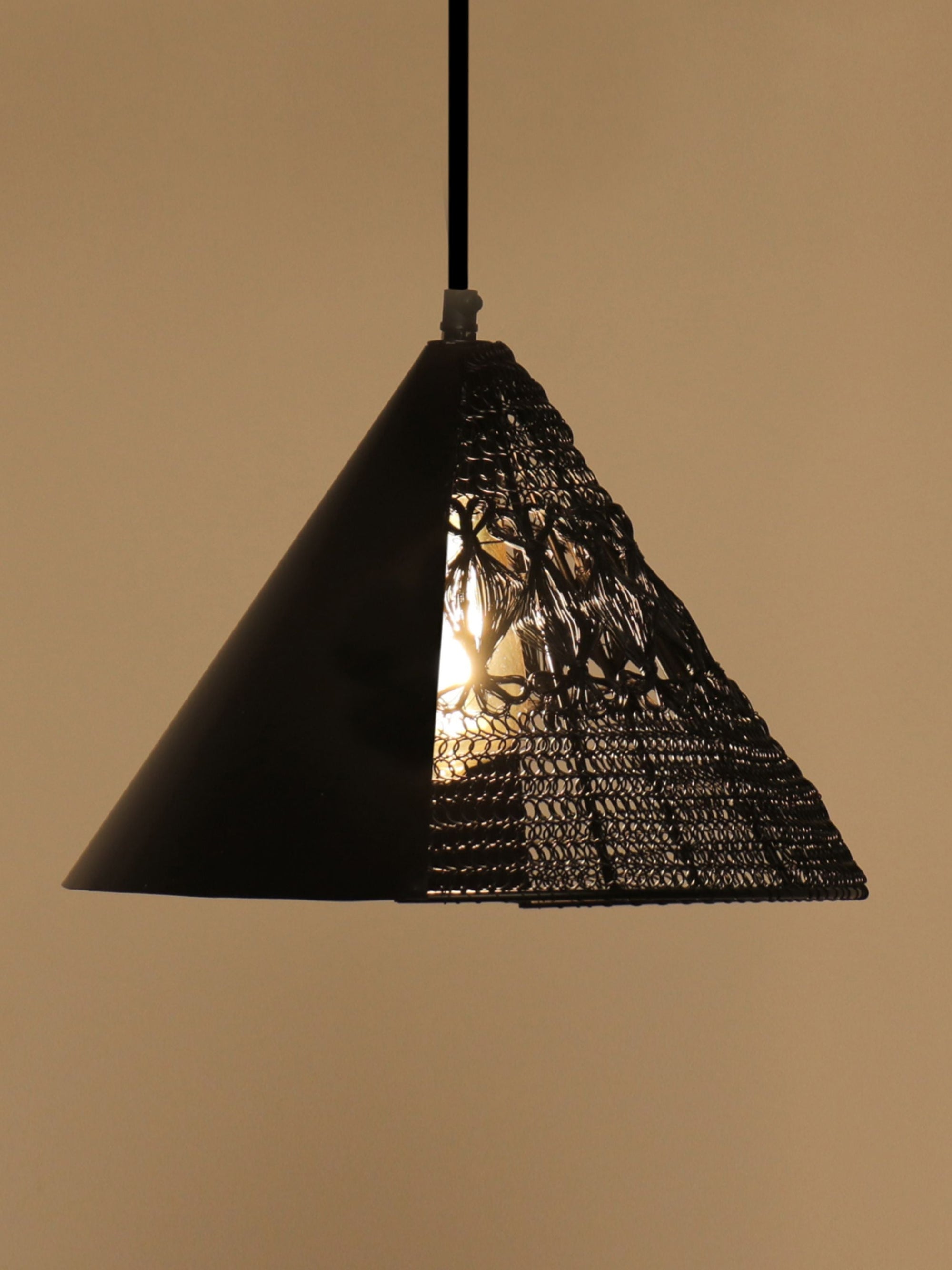 Warind Handcrafted Upward Cone Hanging Lamp
