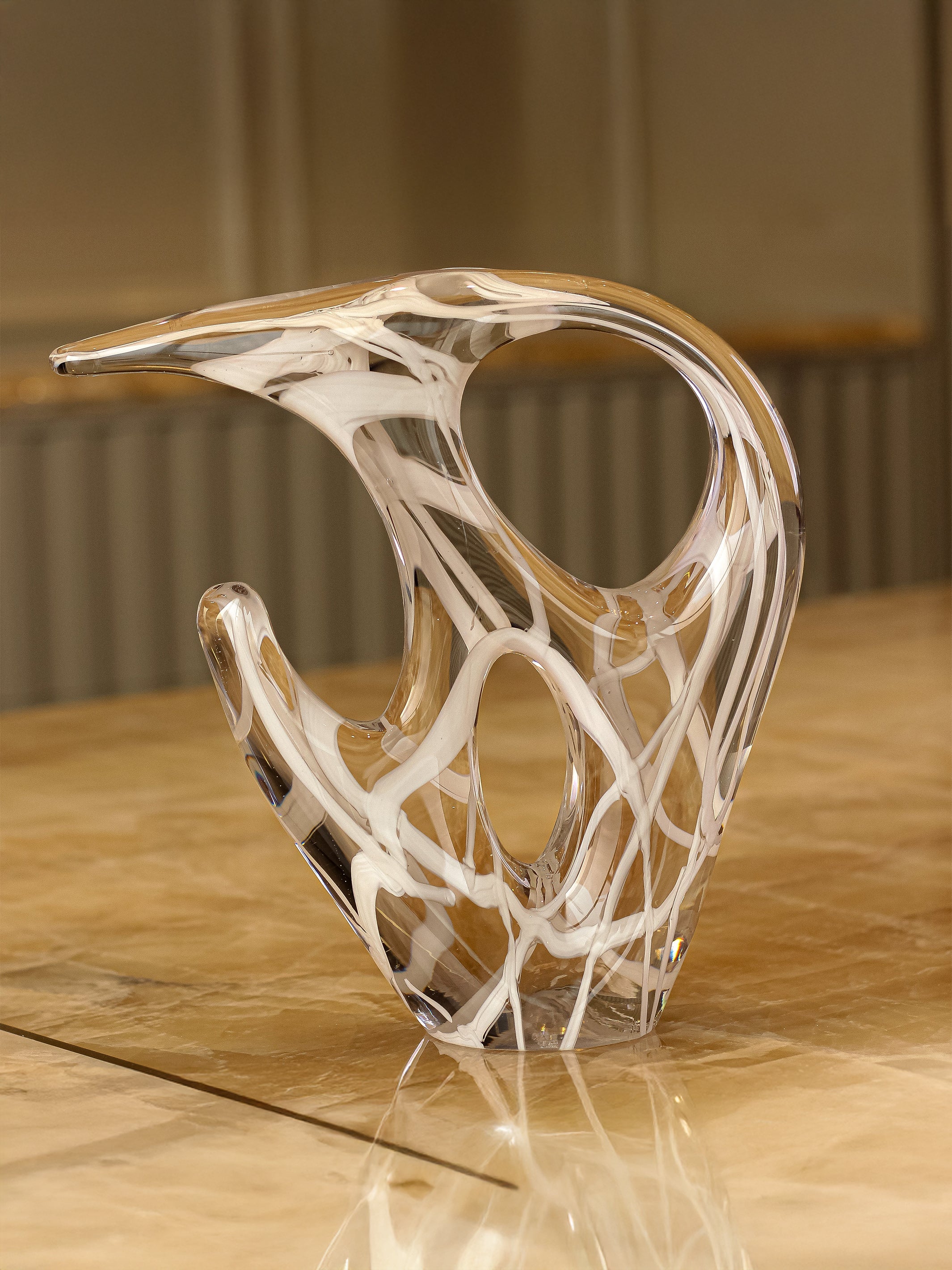 White Abstract Sculpture