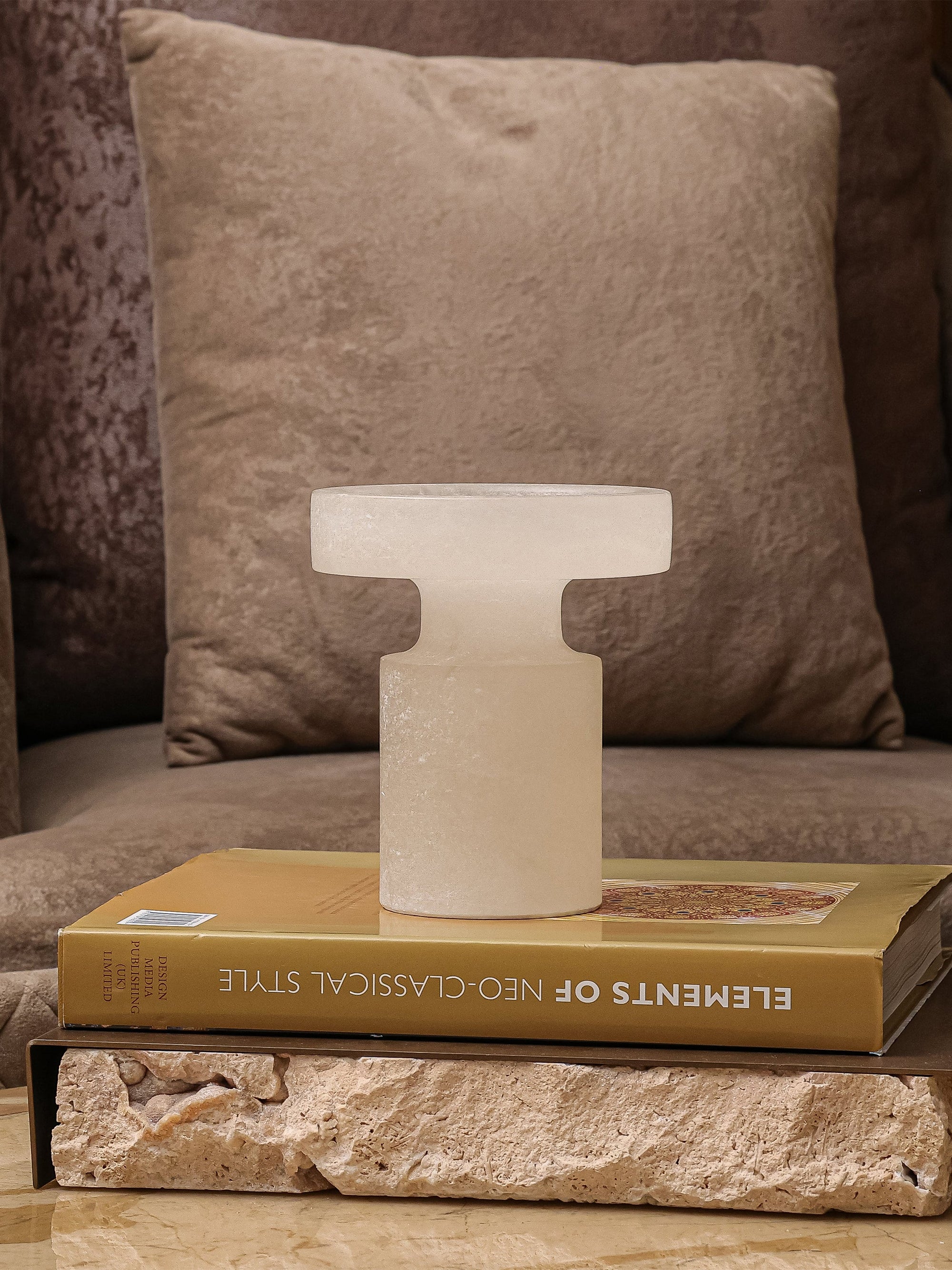 White Onyx Decor Piece