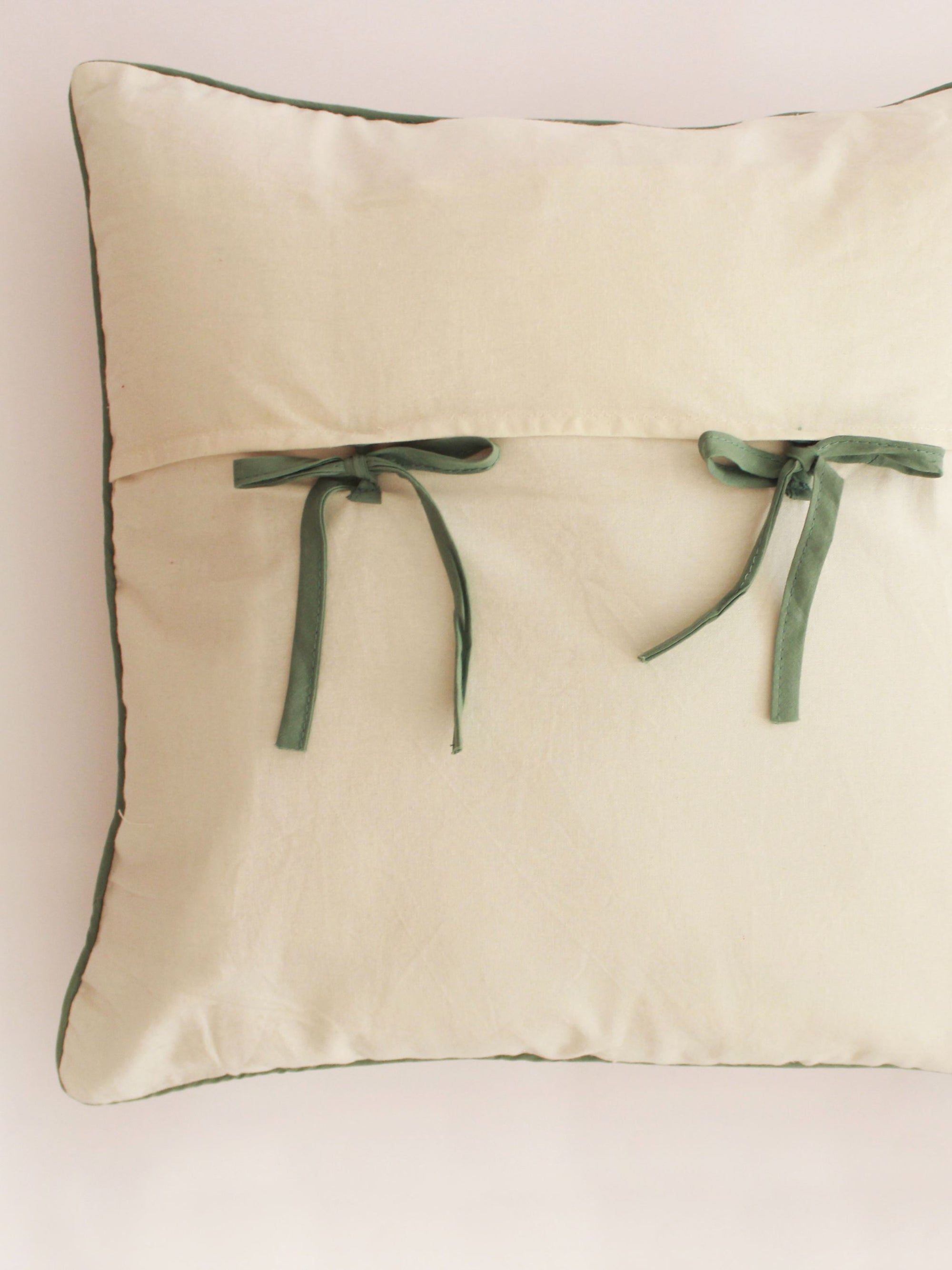 Cotton Cushion Cover - Wildflower Block Printed