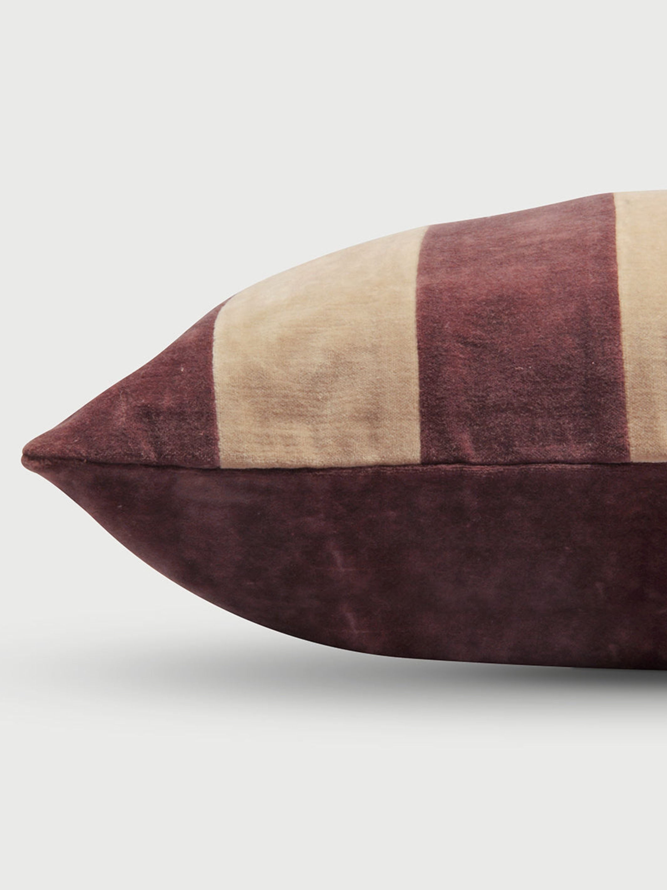 Willow Berry Velvet Stripe Cushion Cover
