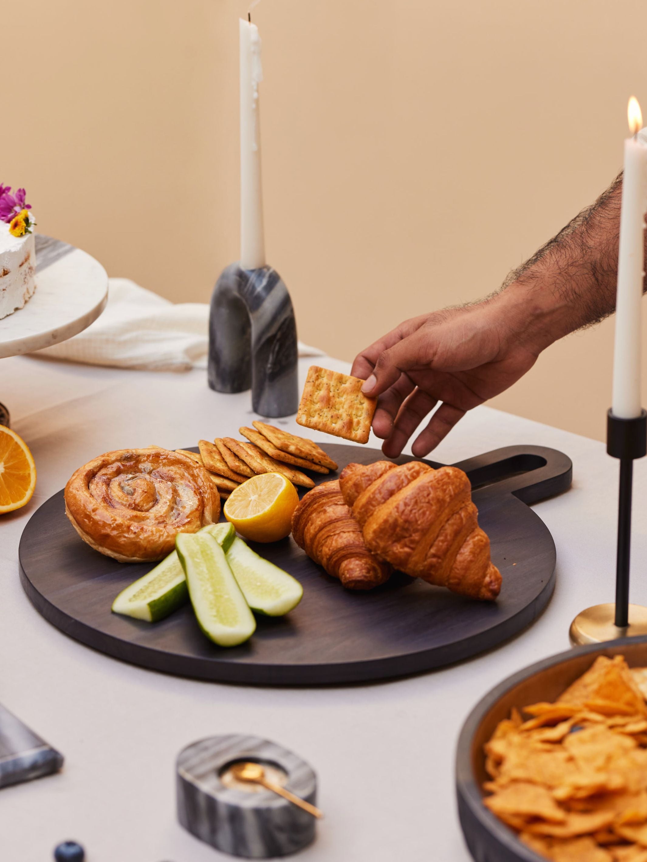 Acacia Wood Round Platter