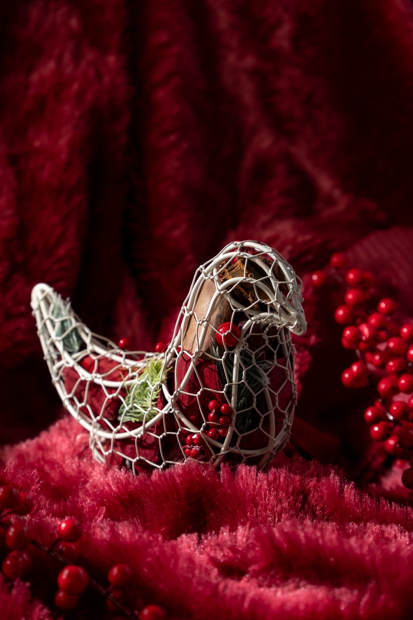 Wire Mesh Bird Decor