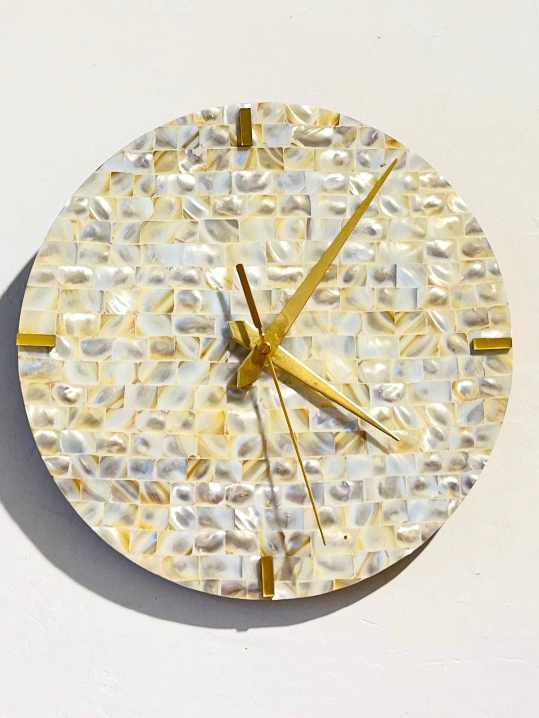 Wall Clock - Mother of Pearl