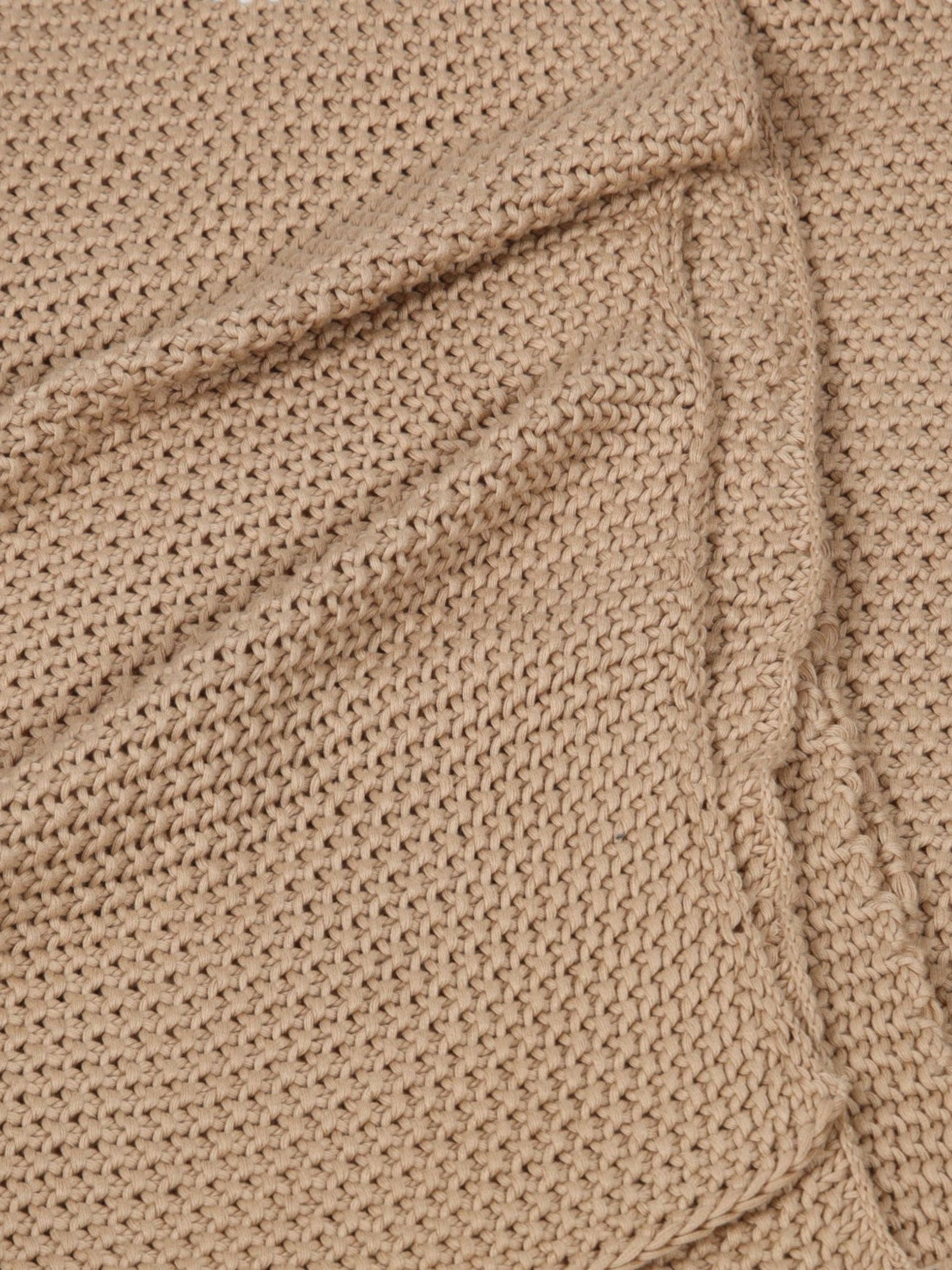 Throw - Sand Moss Knit