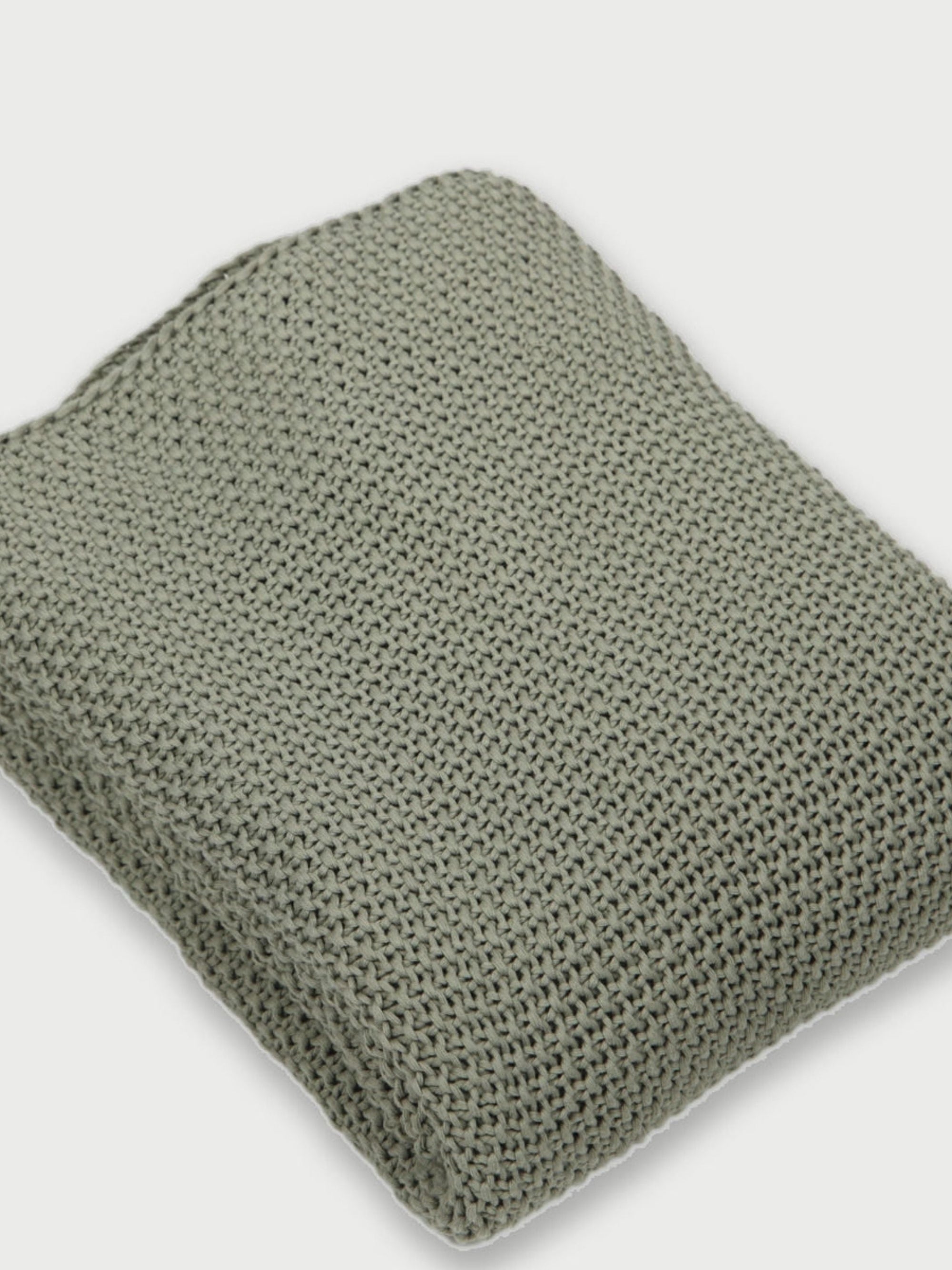 Throw - Sage Moss Knit