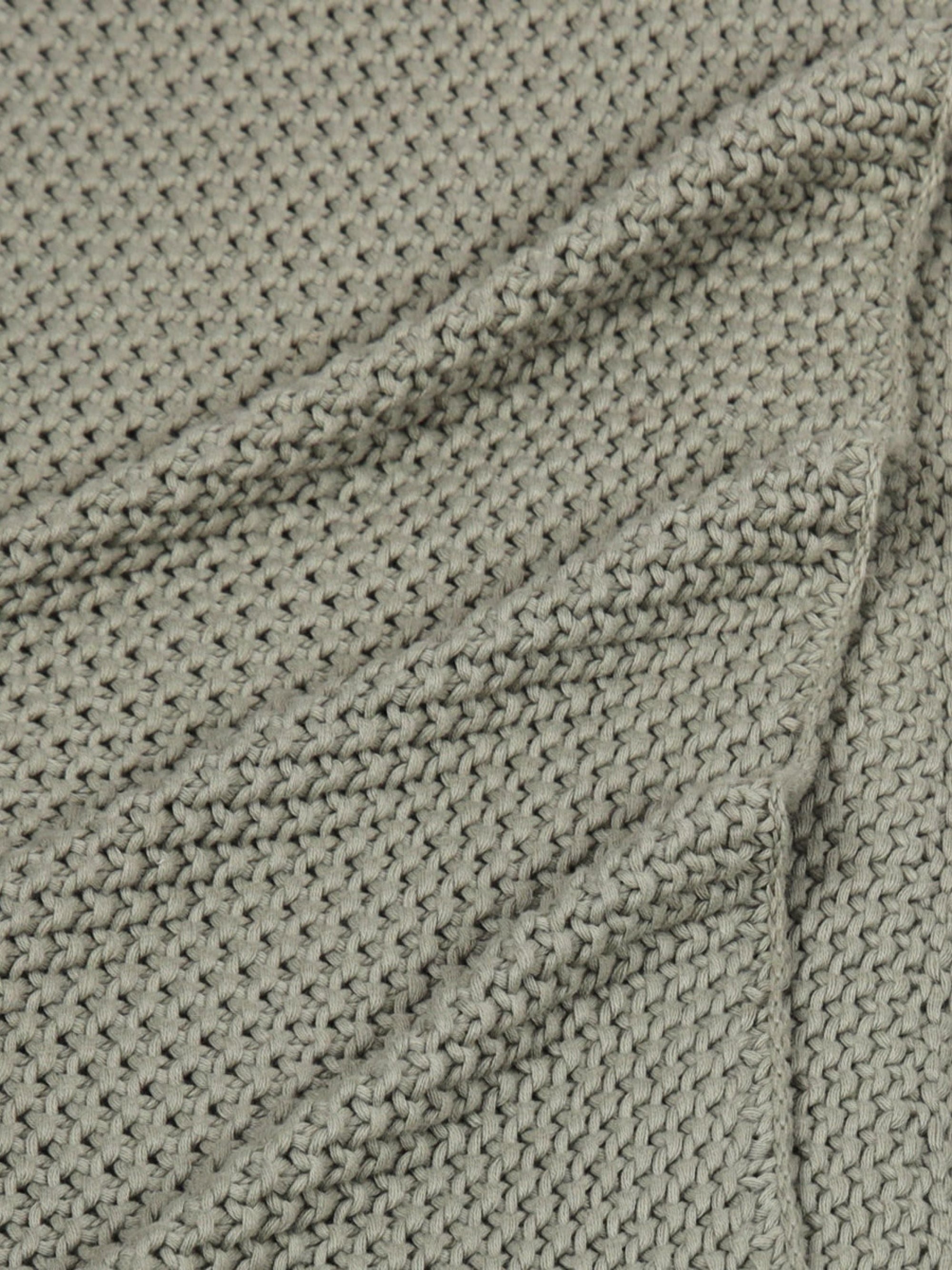 Throw - Sage Moss Knit