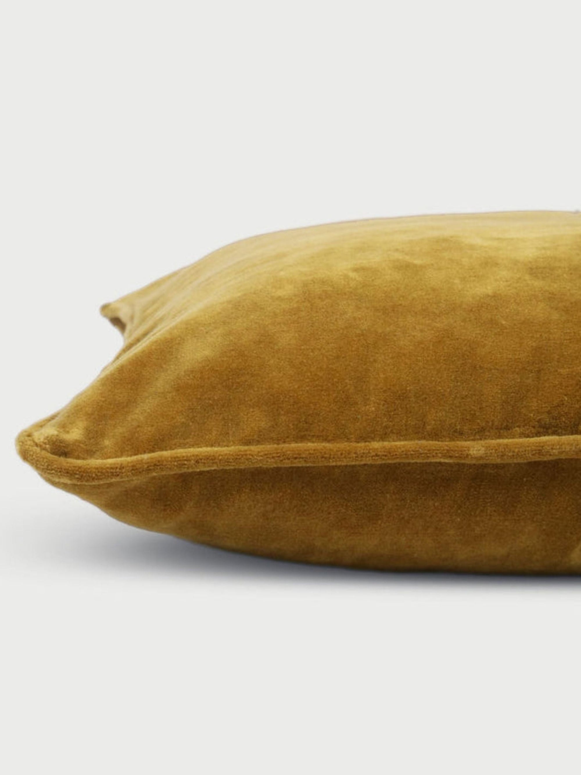 Cushion Cover - Ochre Velvet Euro Sham