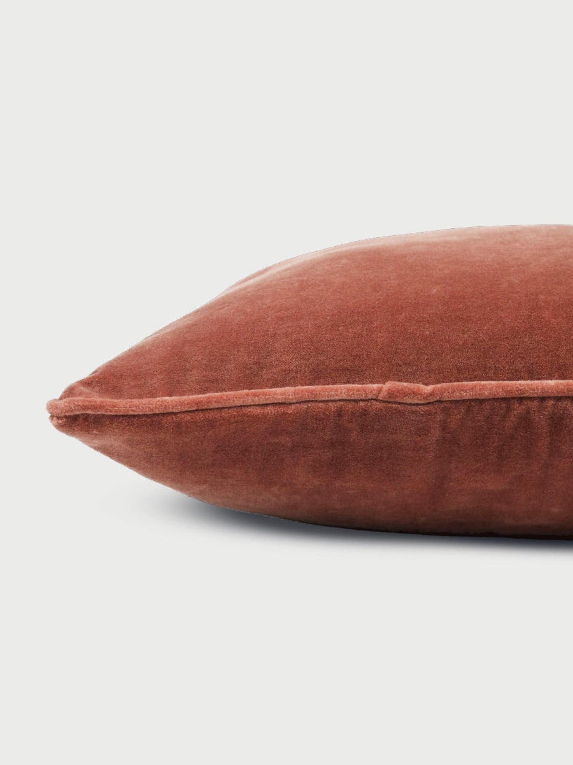 Cushion Cover - Rhubarb Velvet Euro Sham