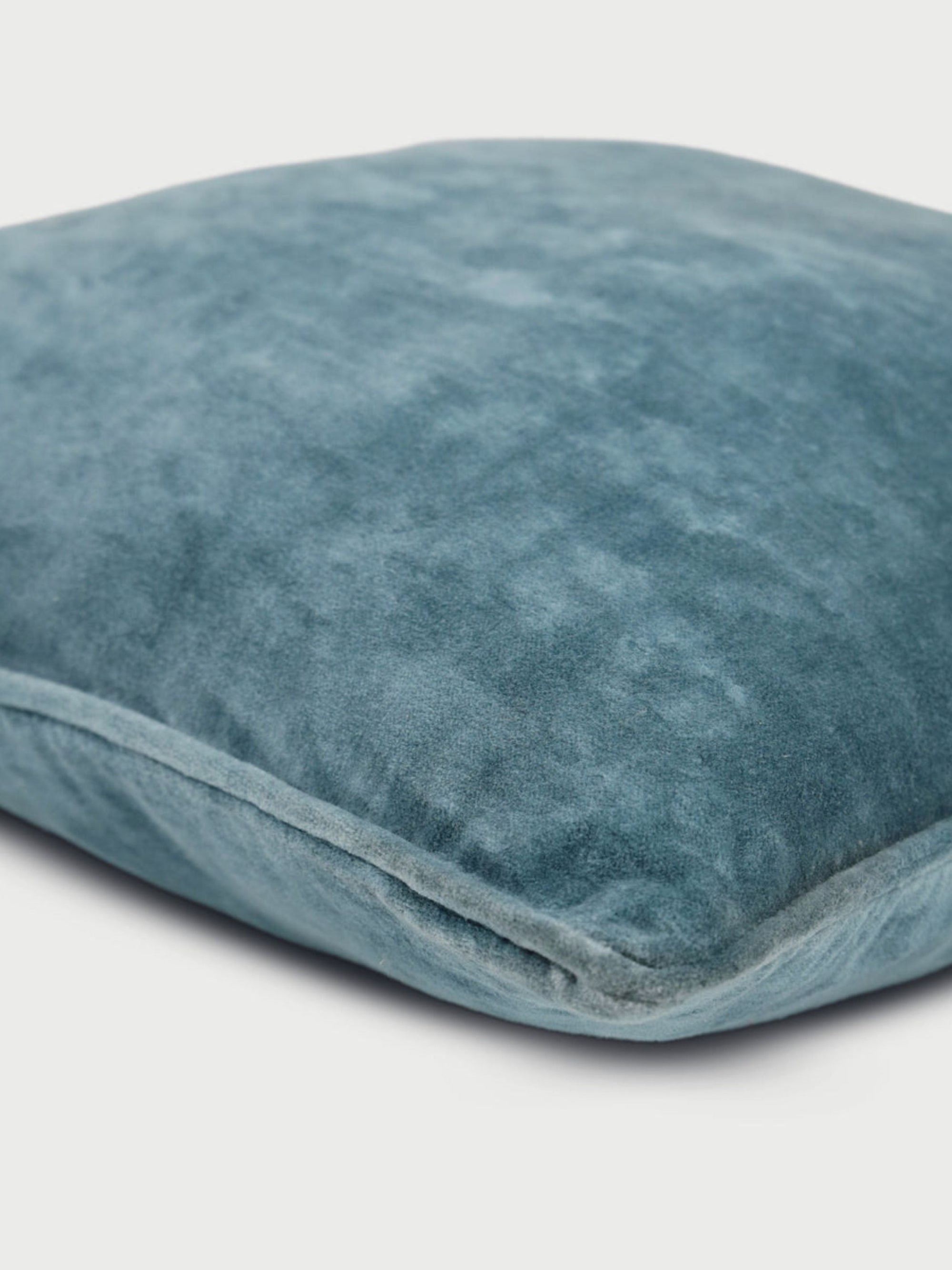 Cushion Cover - Azure Velvet Euro Sham