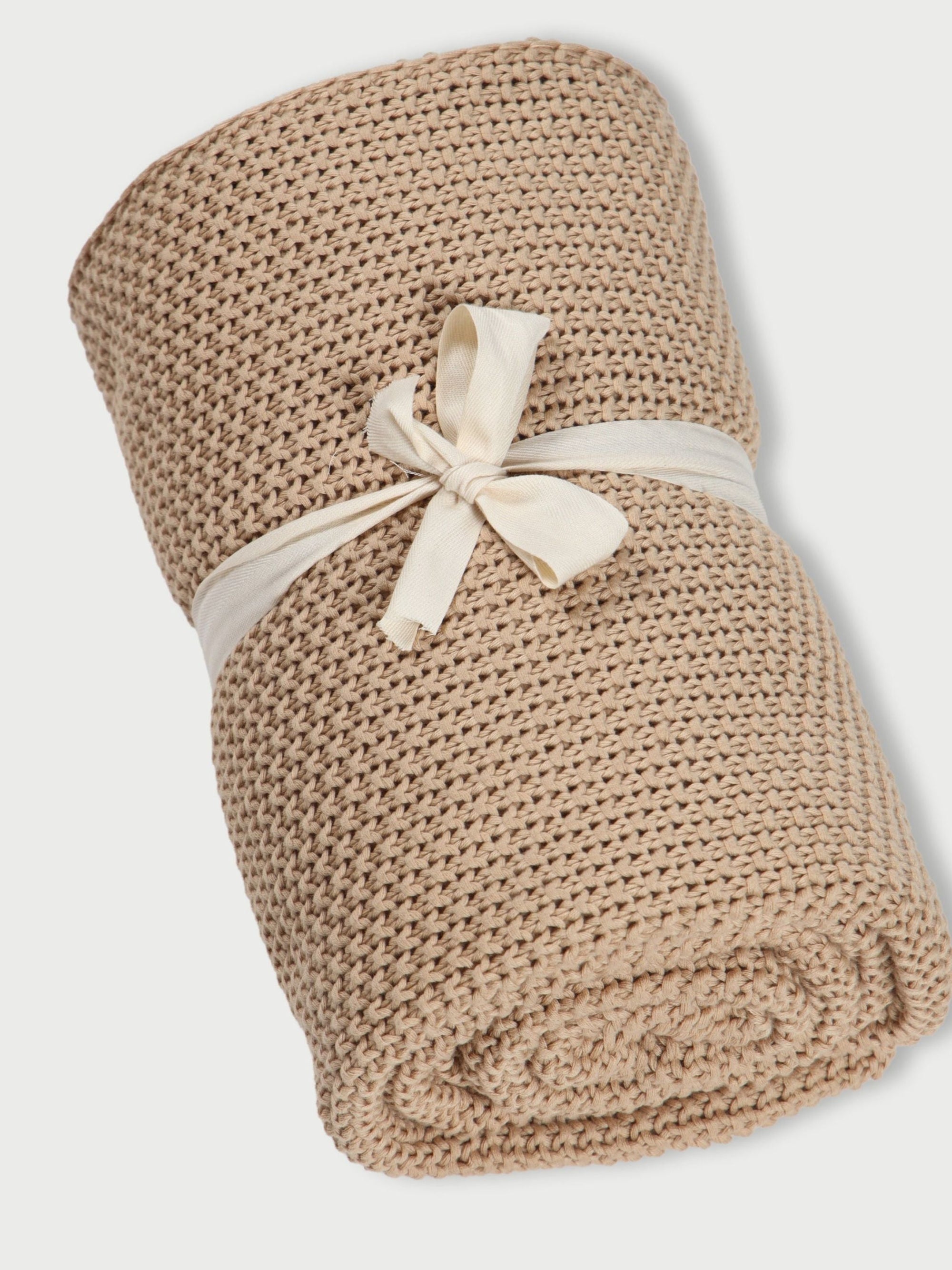 Throw - Sand Moss Knit