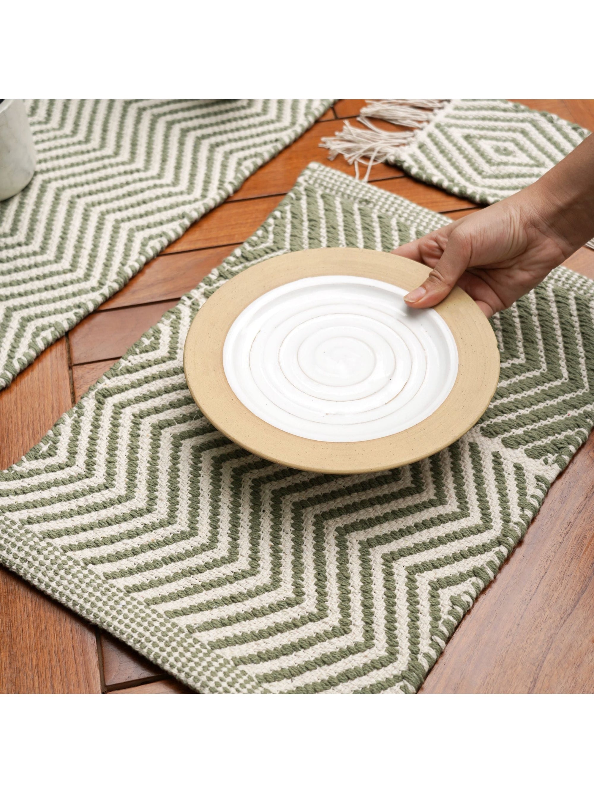 Handwoven Reversible Table Mat Set of 2
