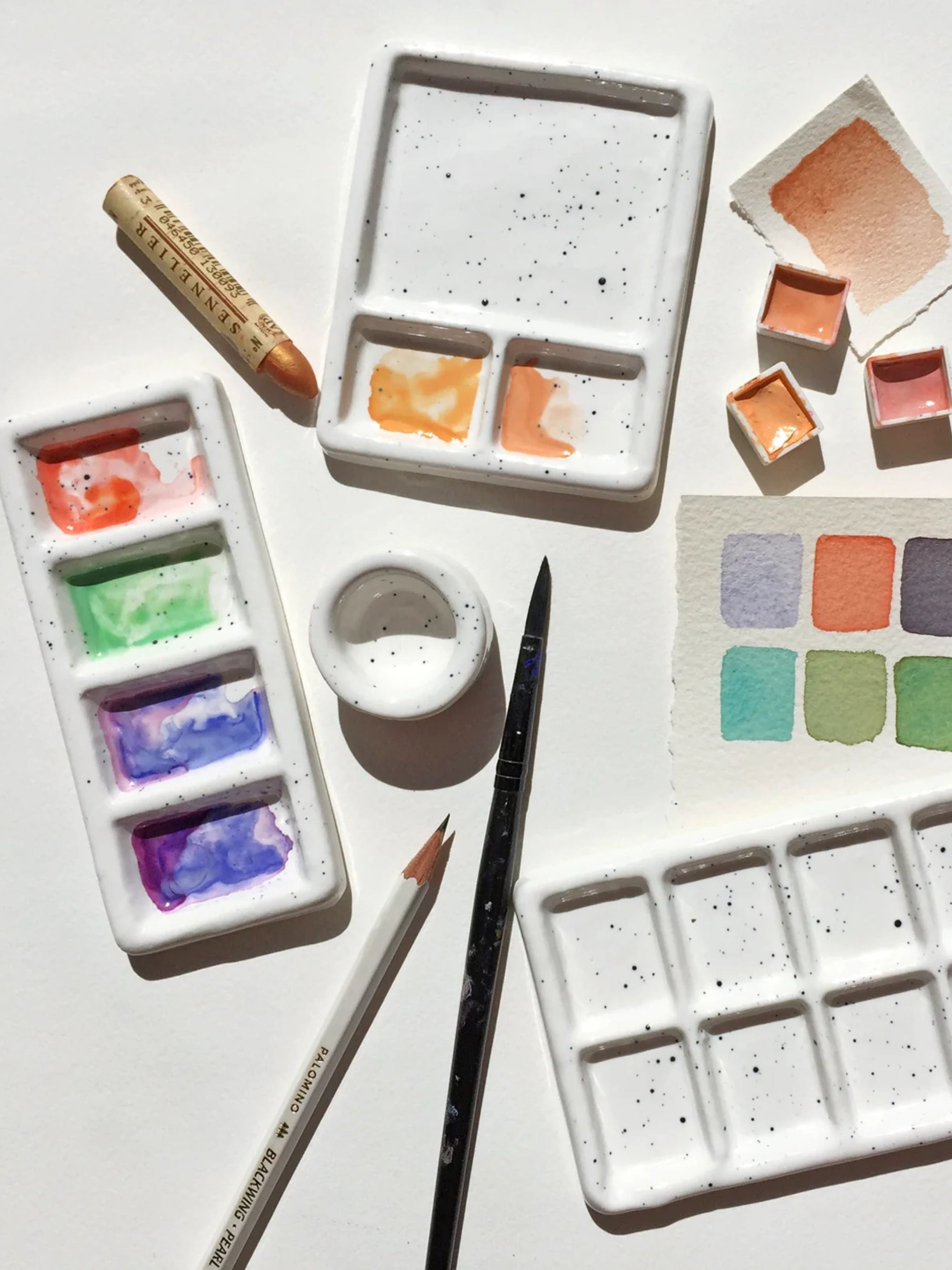 Dual Pan Mixing Palette - Artists Tool