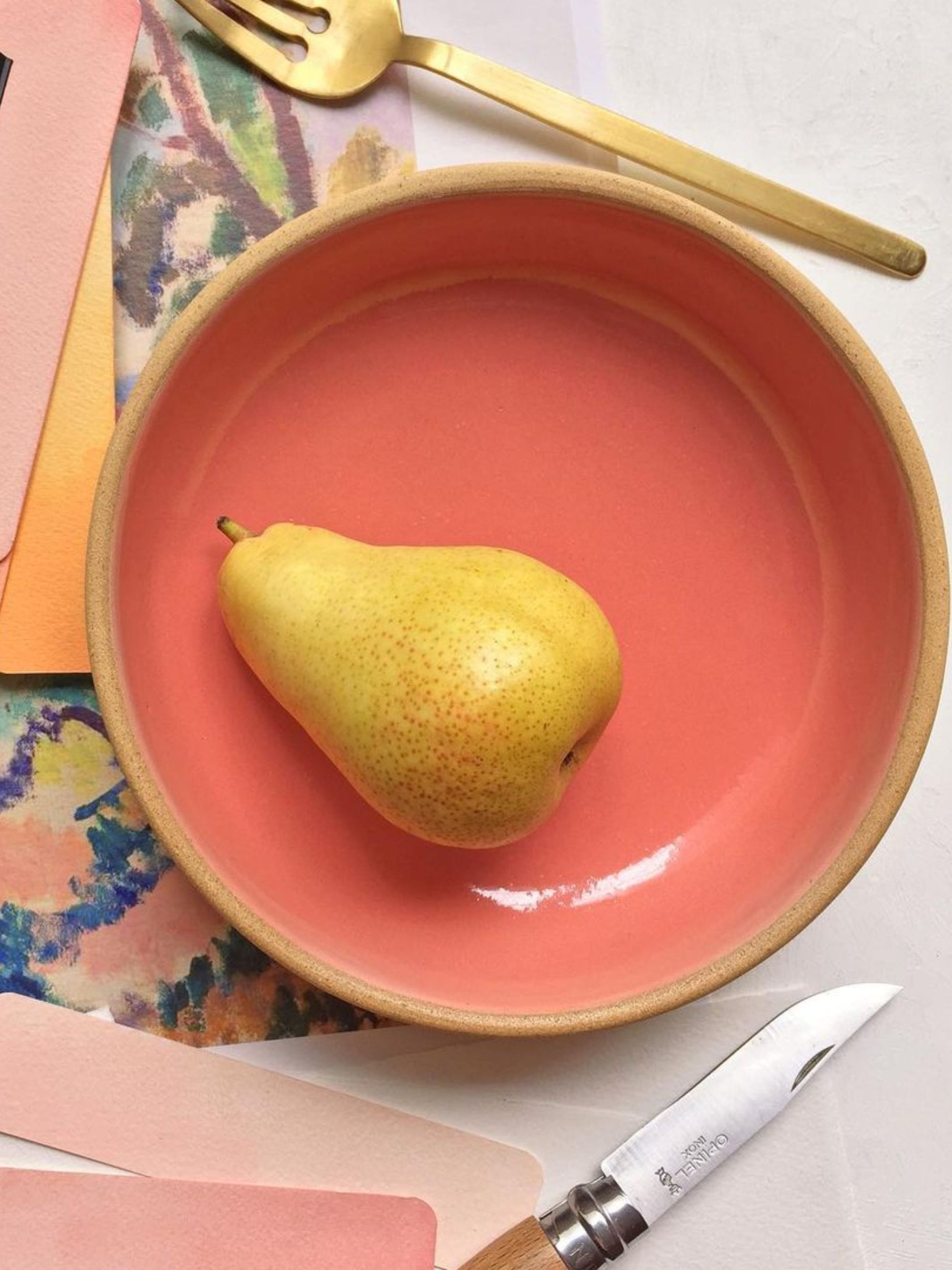 Coupe Salad Bowl Apricot