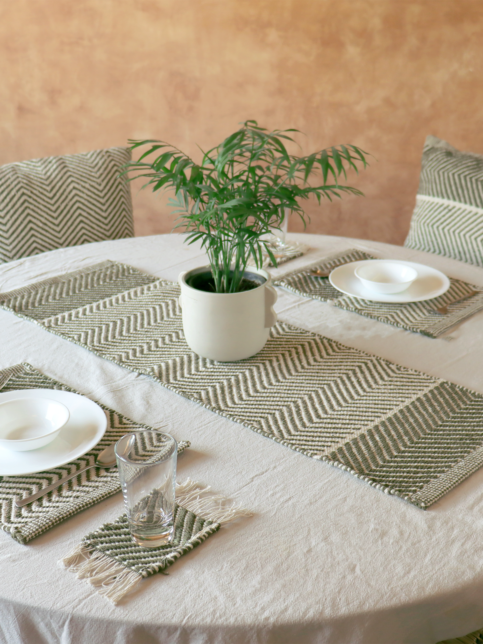Handwoven Reversible Table Mat Set of 2