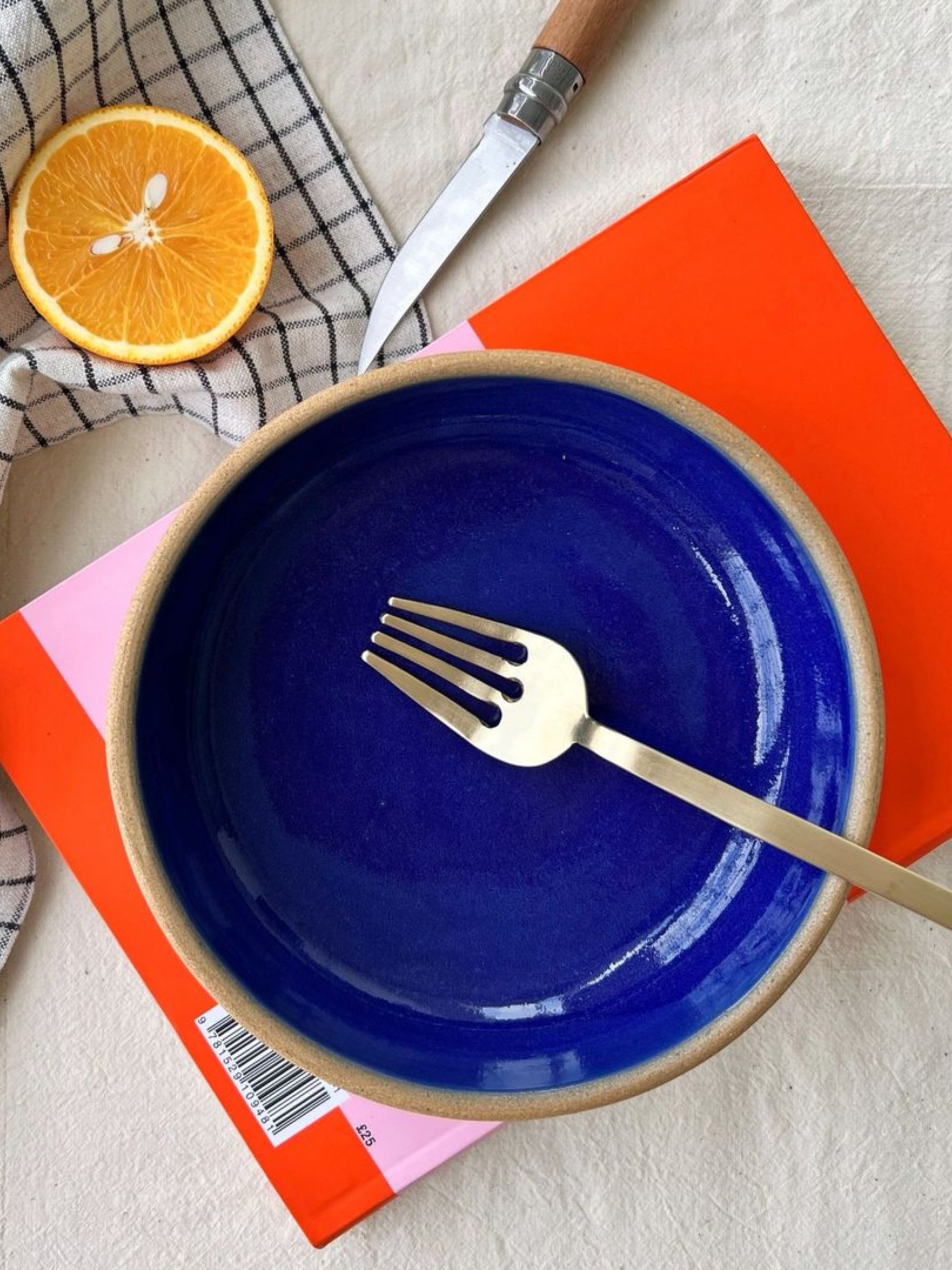 Coupe Salad Bowl Cobalt