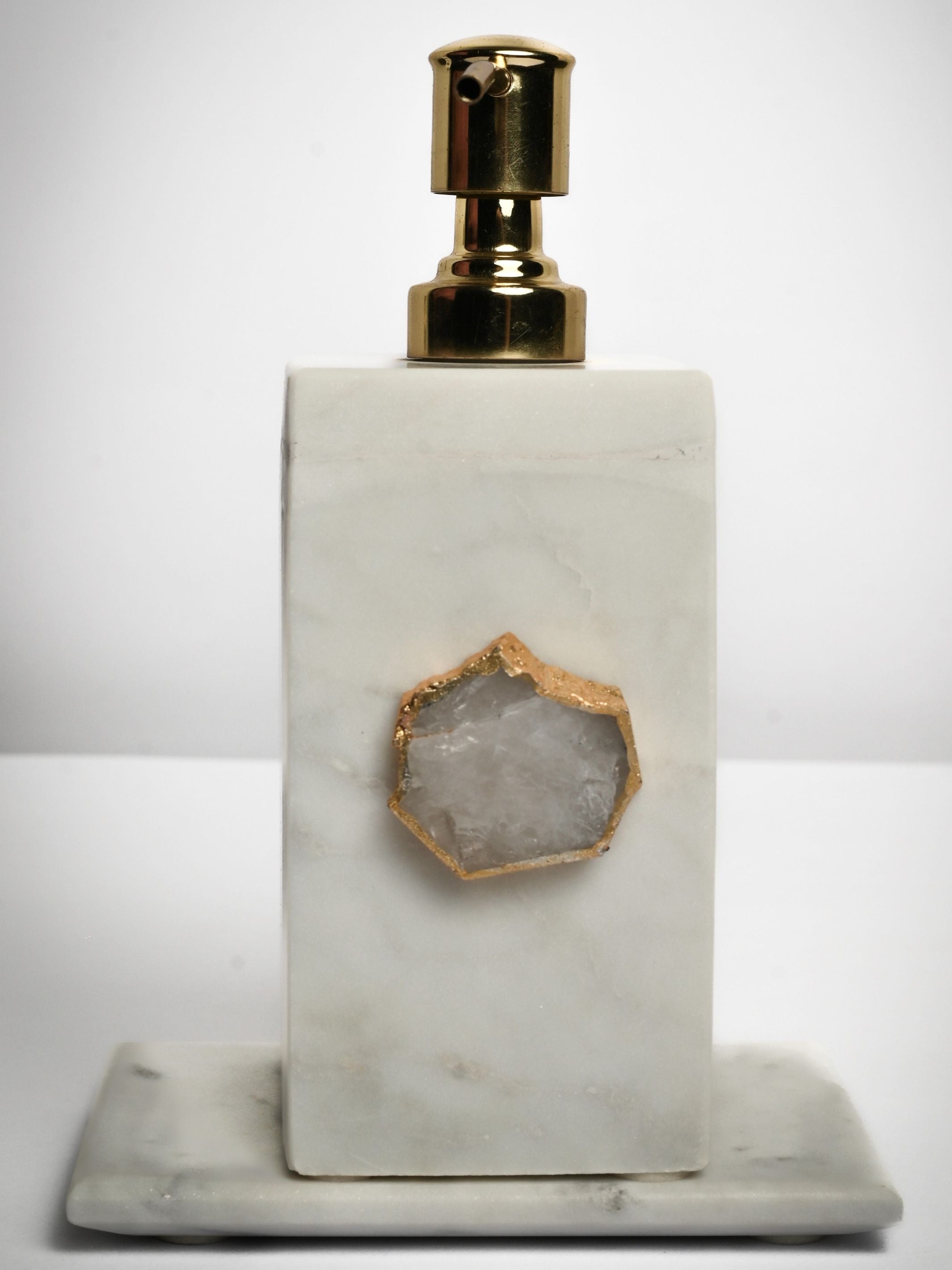 Marble Soap Dispenser with Agate