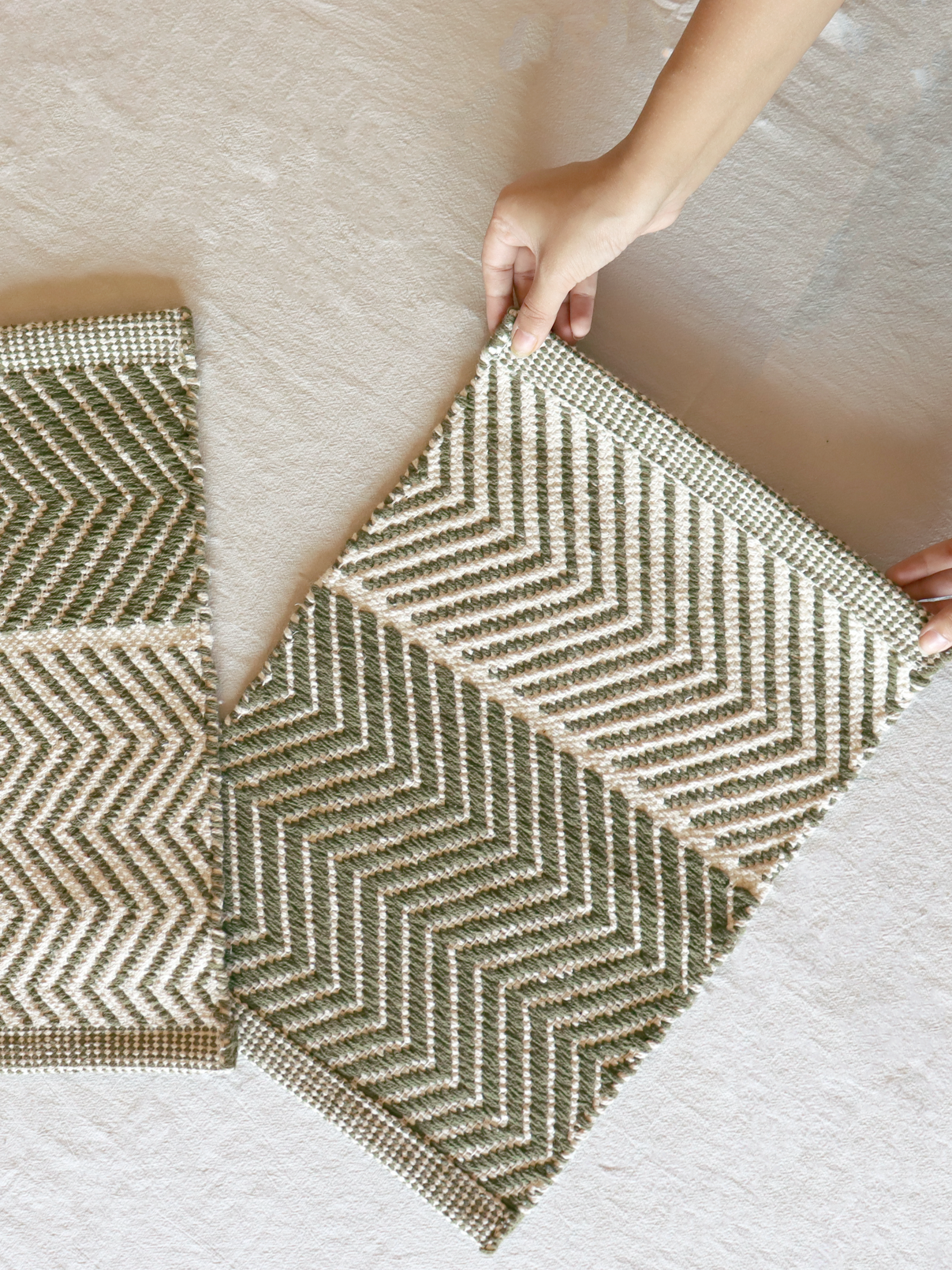 Handwoven Reversible Table Mat Set of 2