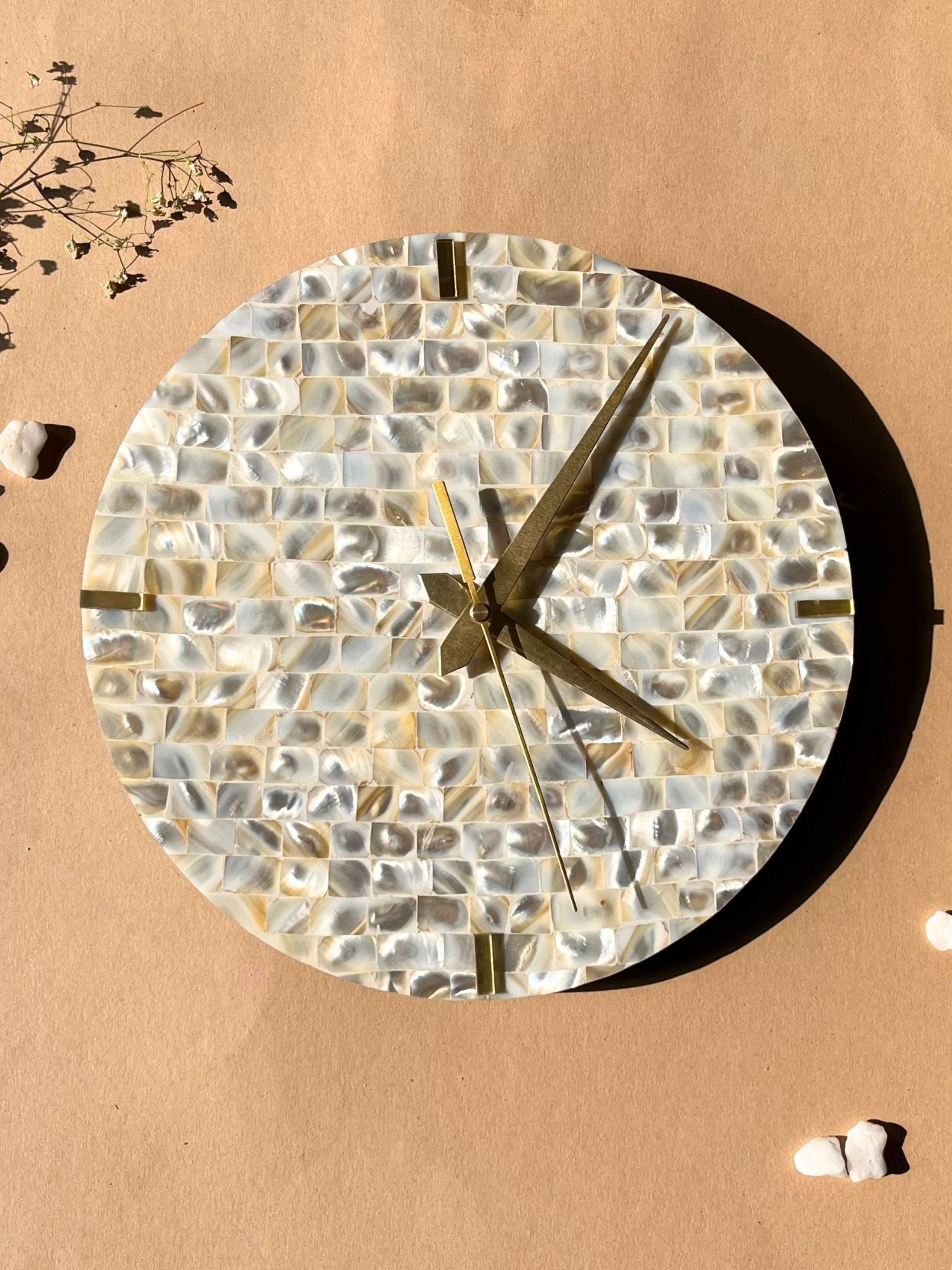 Wall Clock - Mother of Pearl