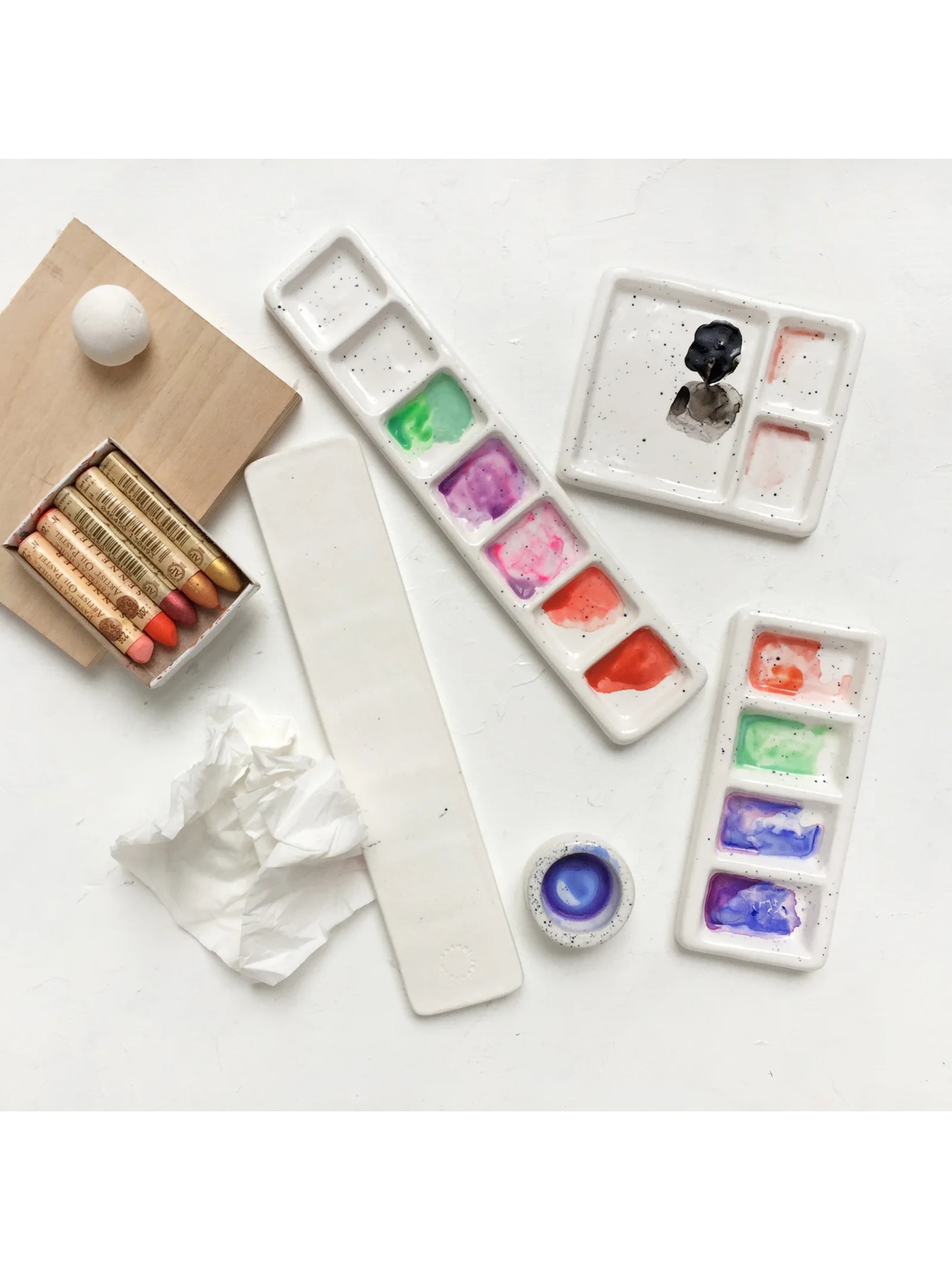 Color Palette - 7 Pan Bar - Artists Tool