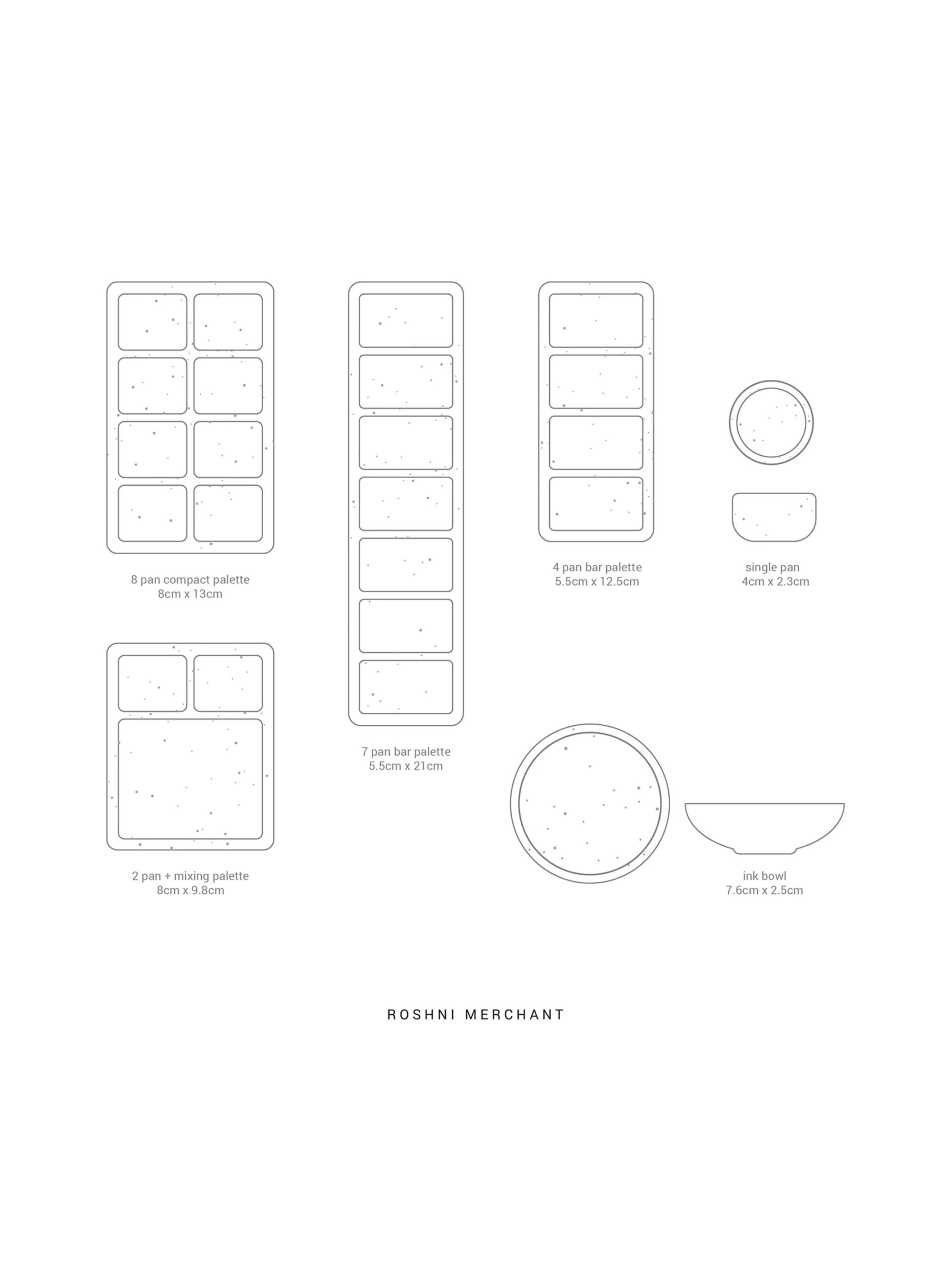 Color Palette - 8 Pan - Artists Tool