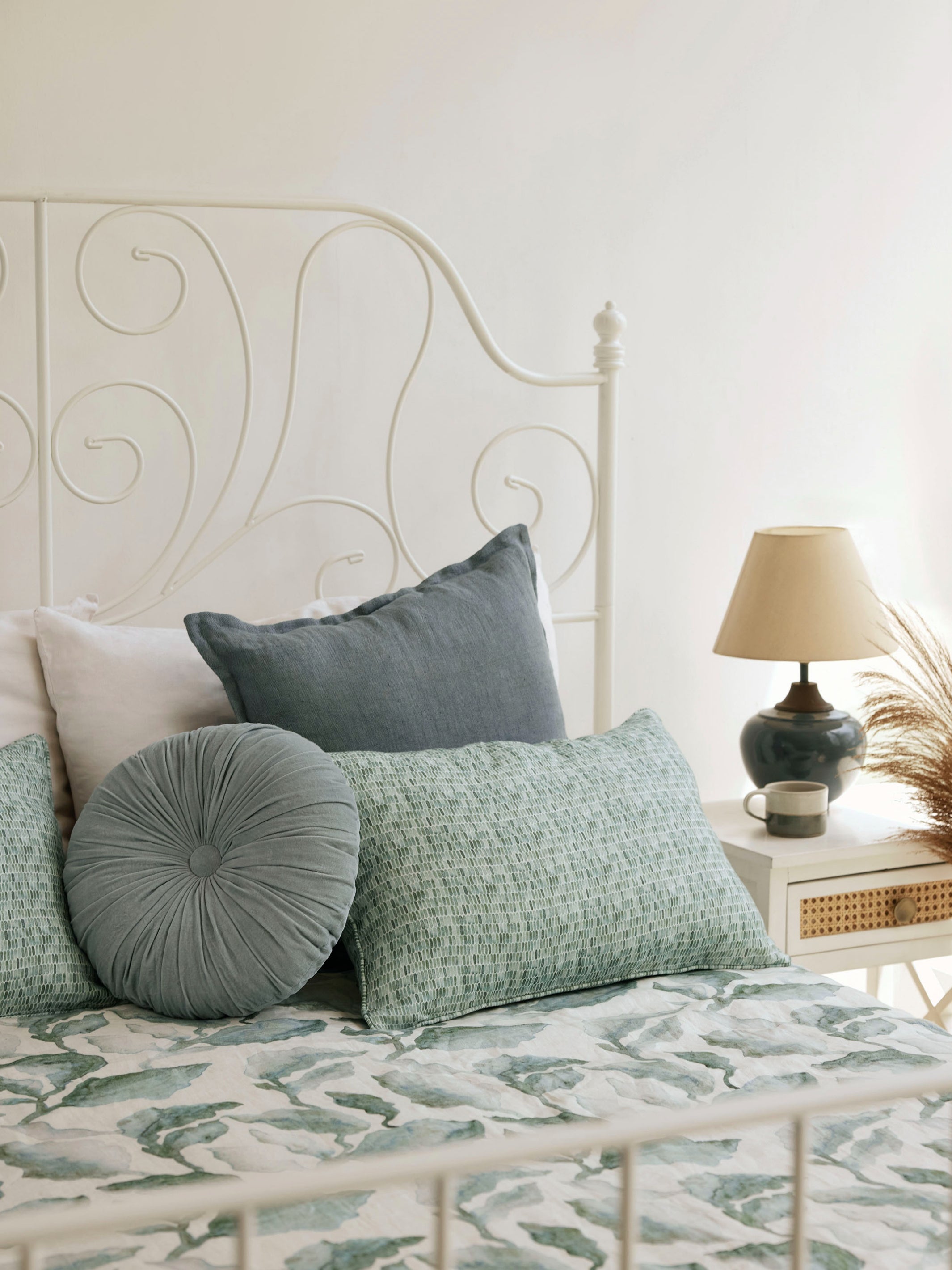 Bedcover - Cascade Teal Linen