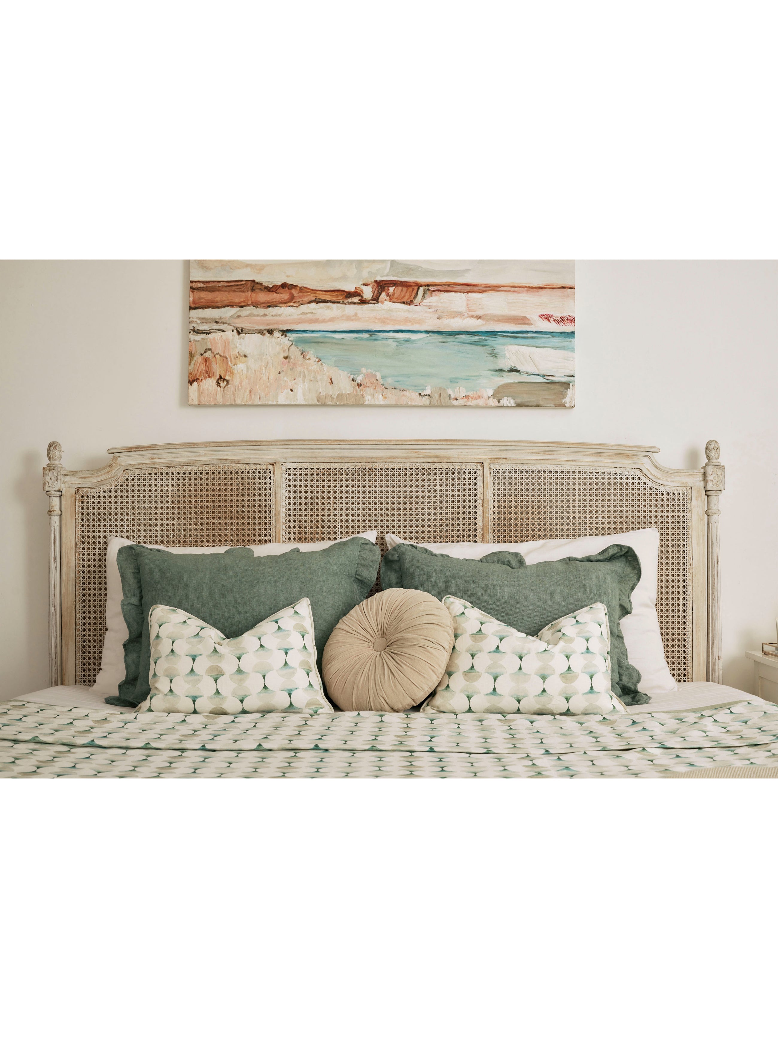 Bedcover - Cove Teal Linen