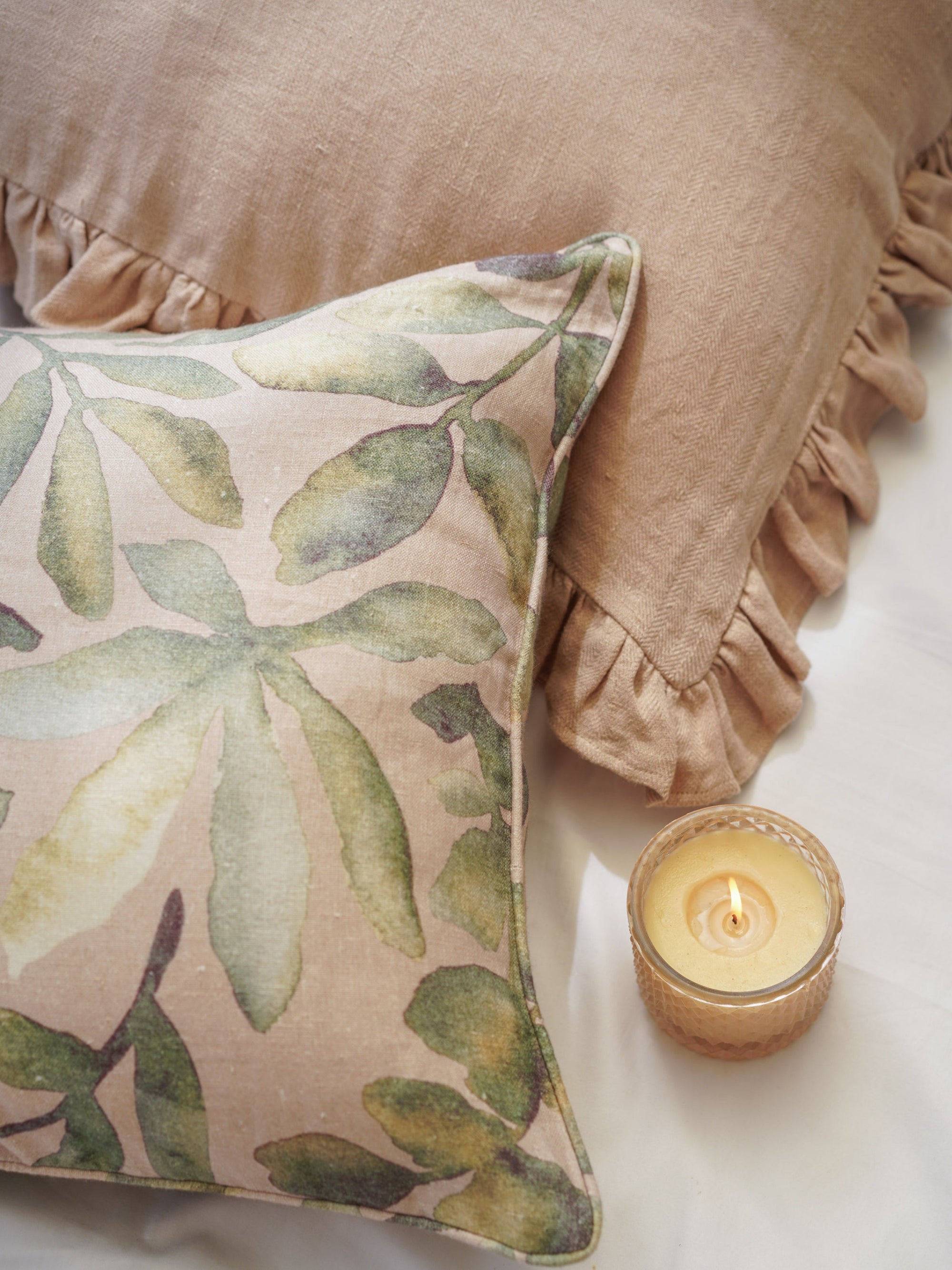 Pillow Cover - Ruffle Linen