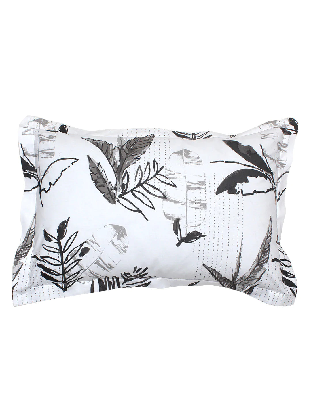 Vanam Grey Bedsheet with Pillow Cover
