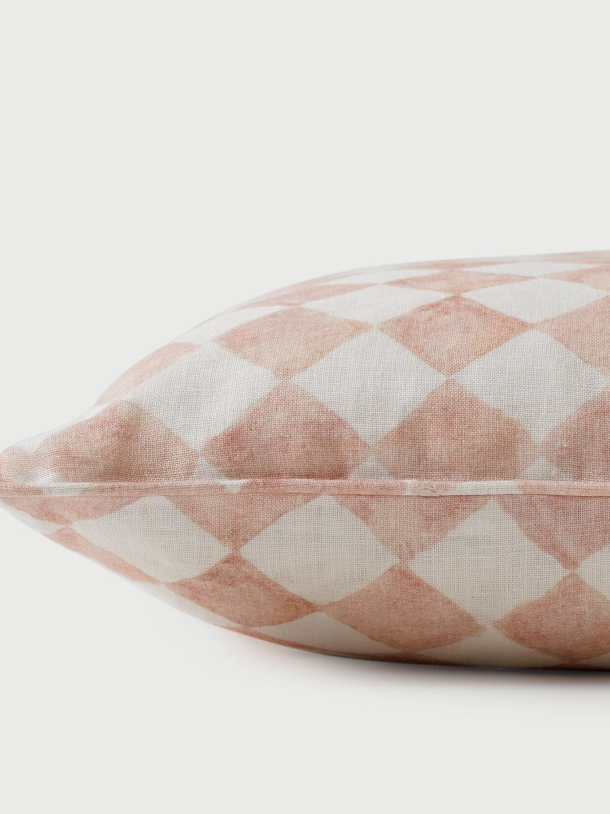 Cushion Cover - Checker Blush