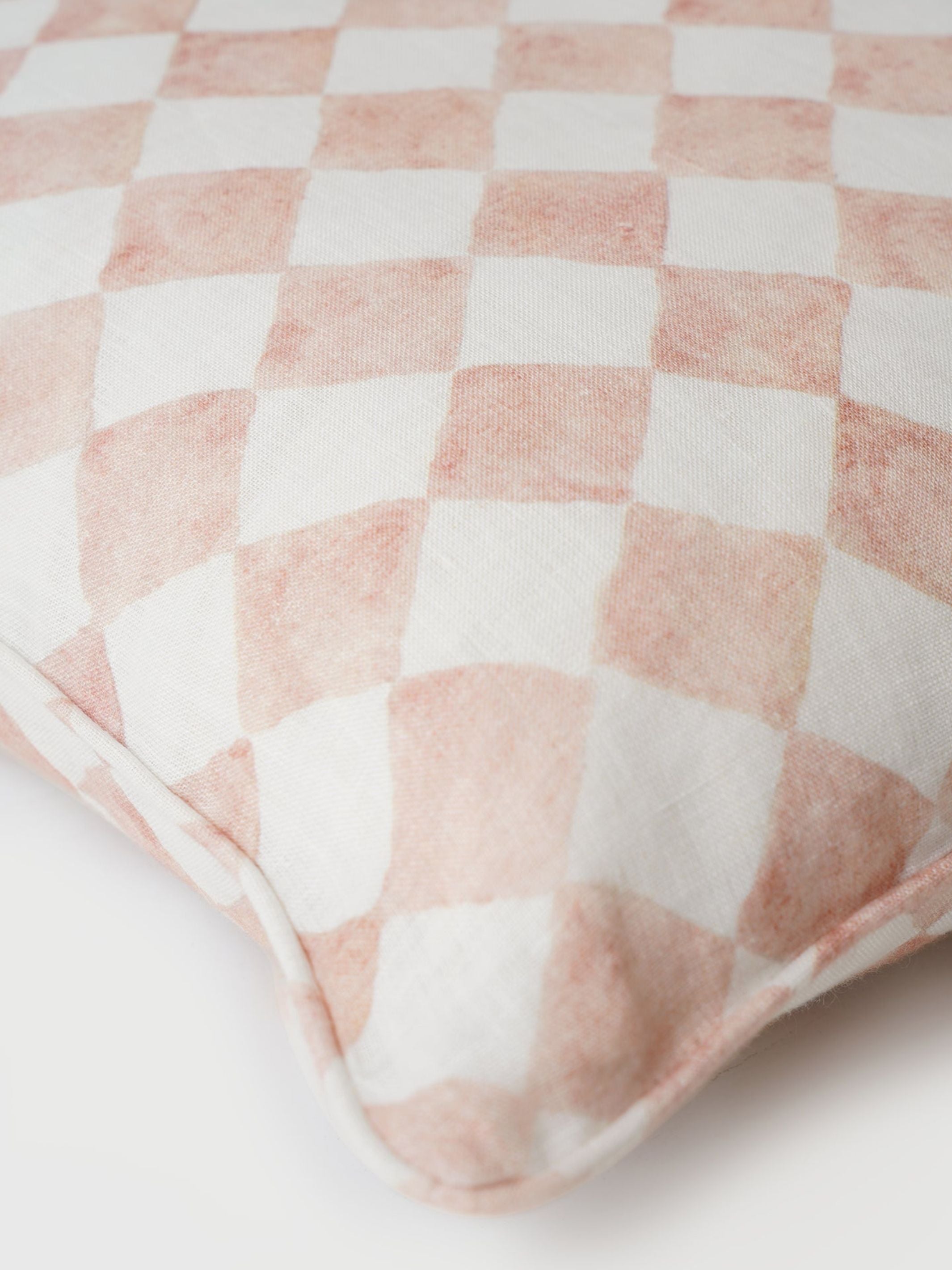 Cushion Cover - Checker Blush