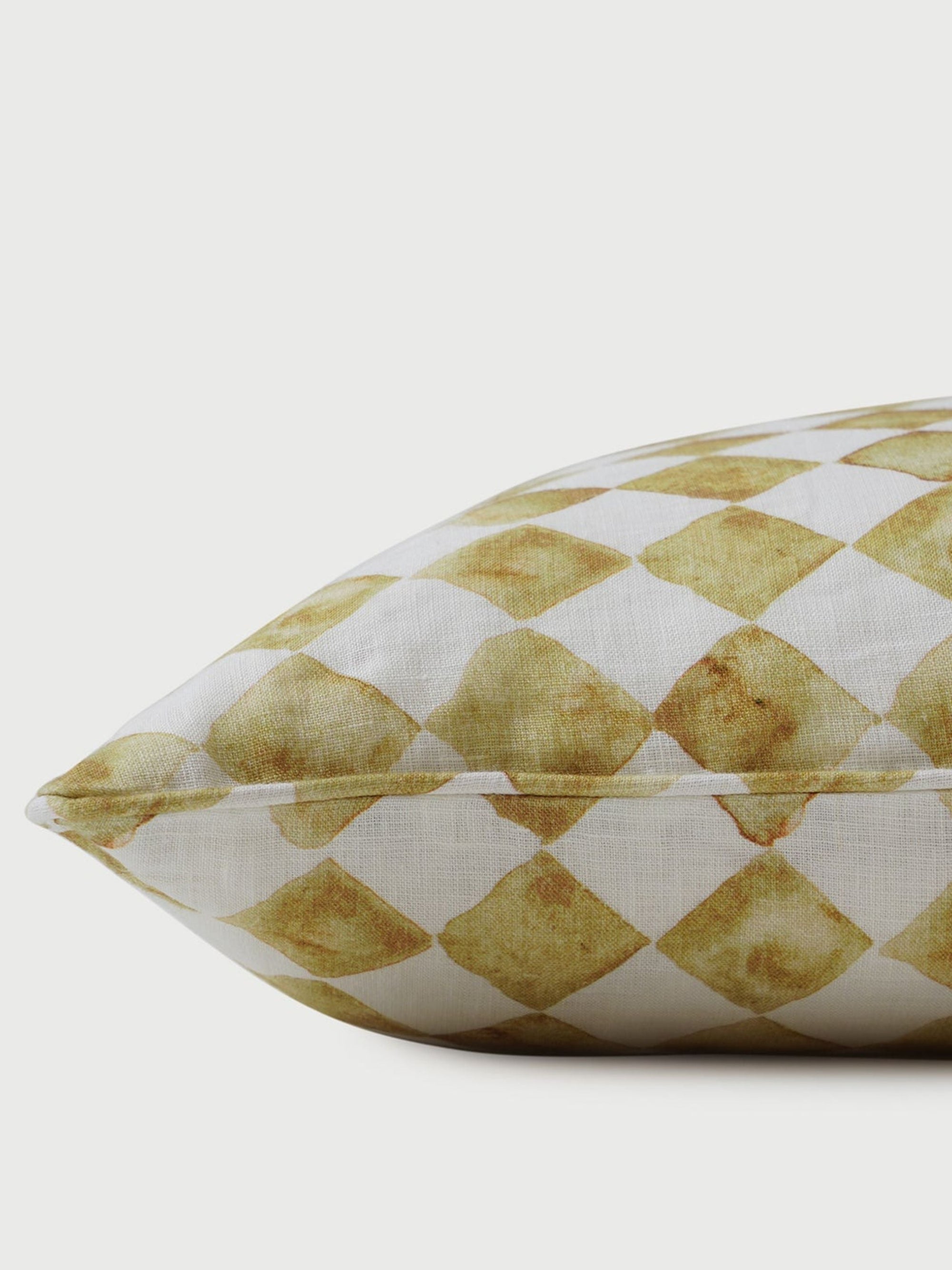 Cushion Cover - Checker Ochre