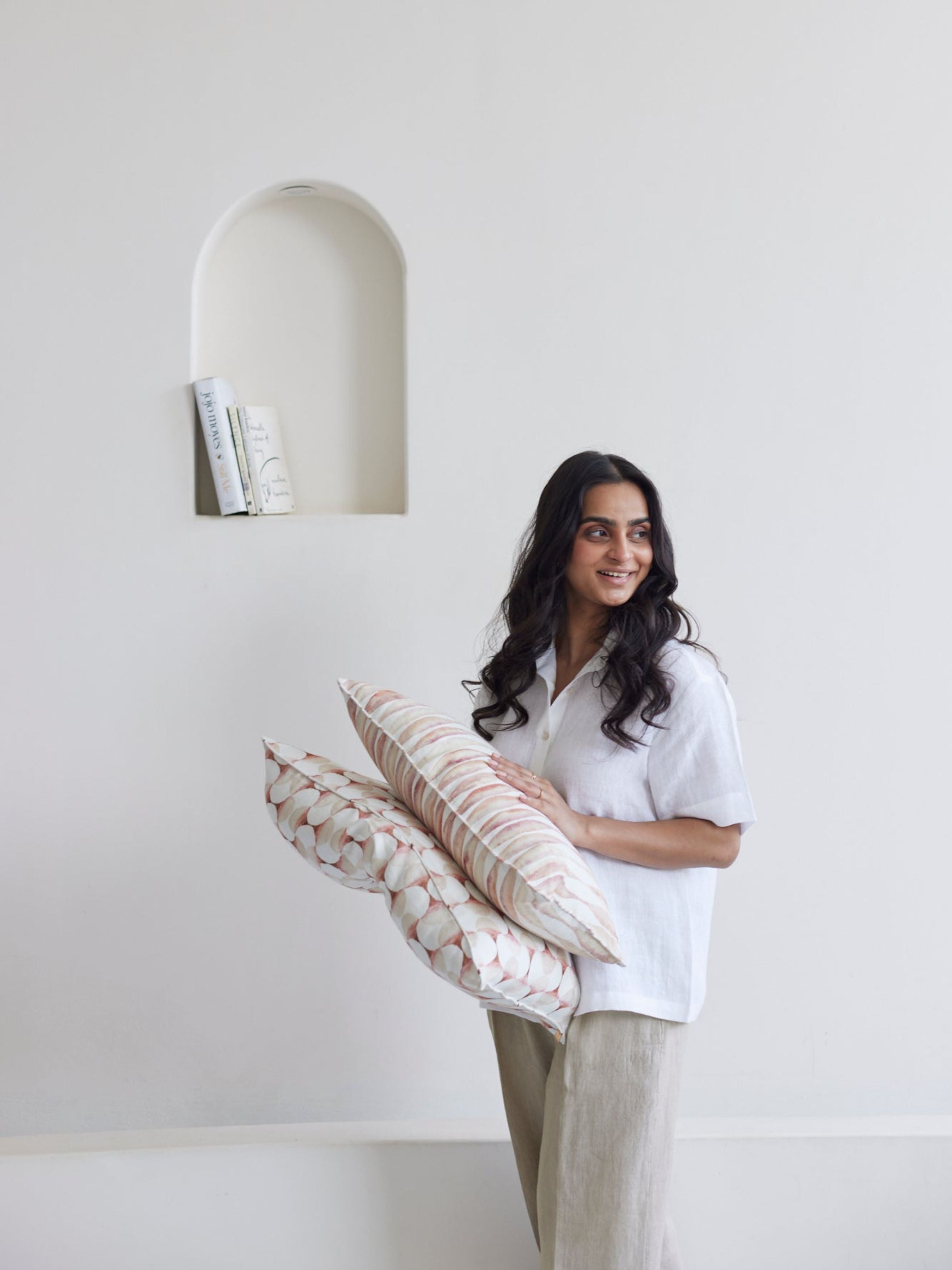 Cushion Cover - Cove Blush Oblong