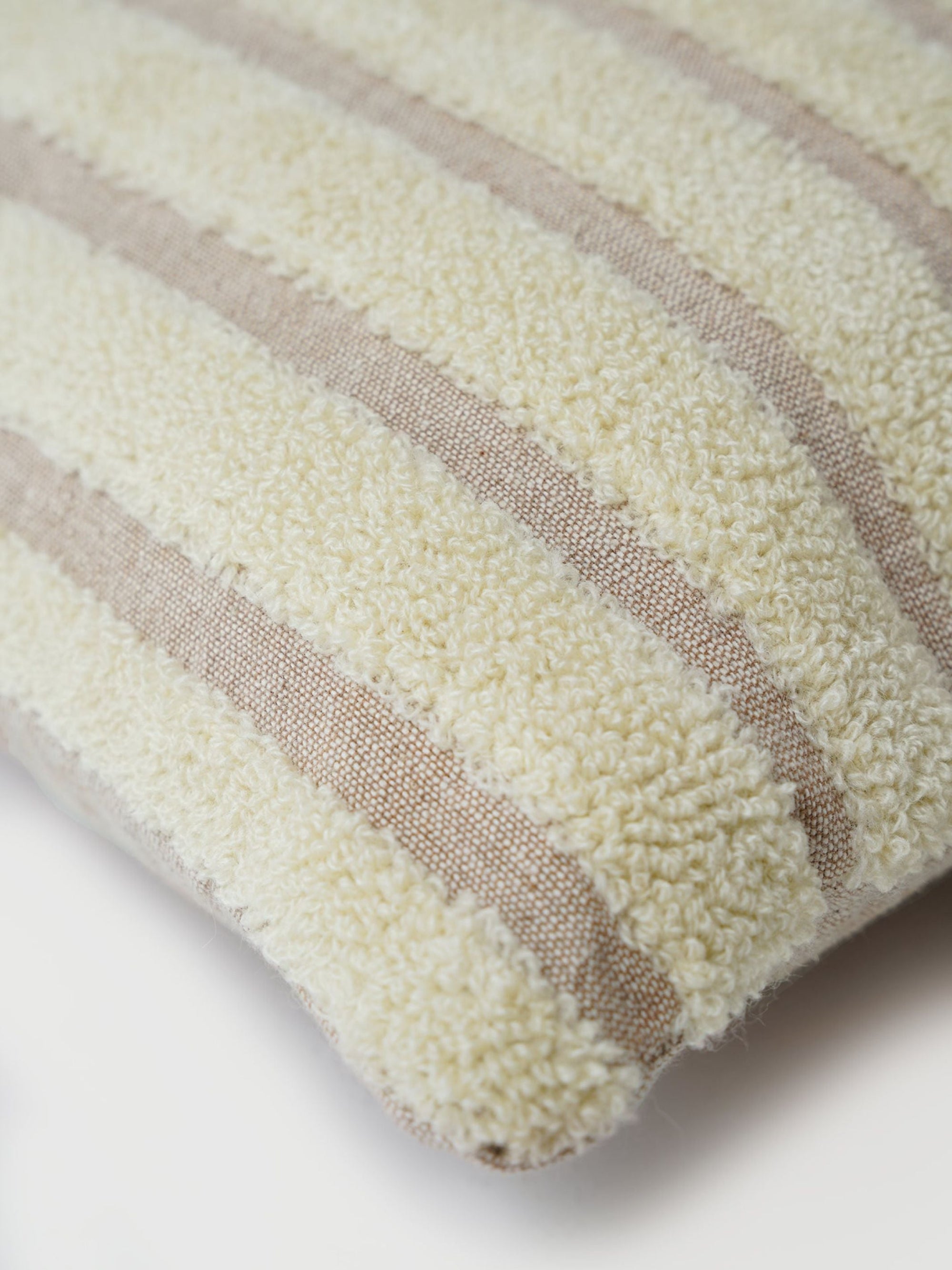 Cushion Cover - Striped Ivory