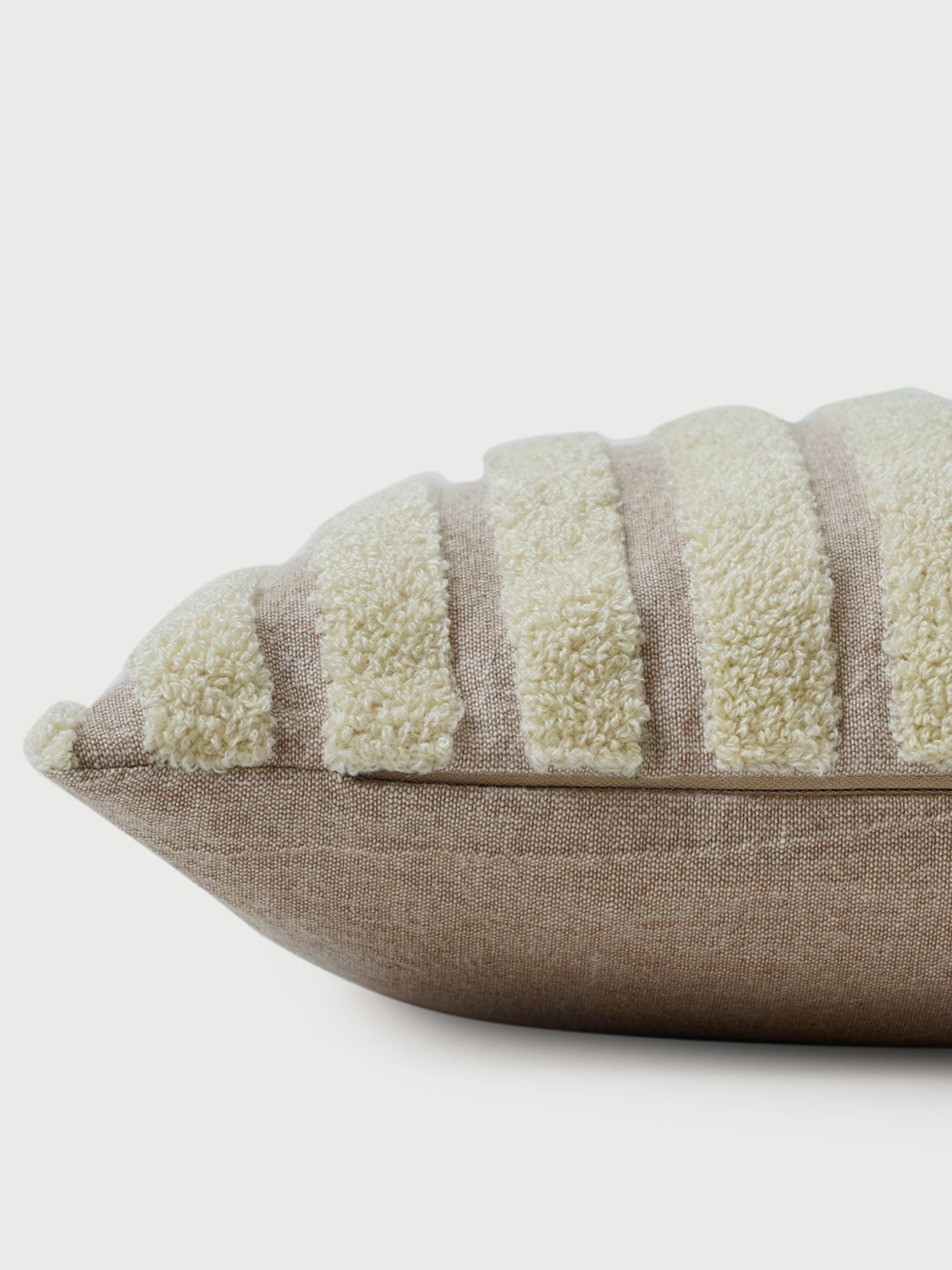 Cushion Cover - Striped Ivory