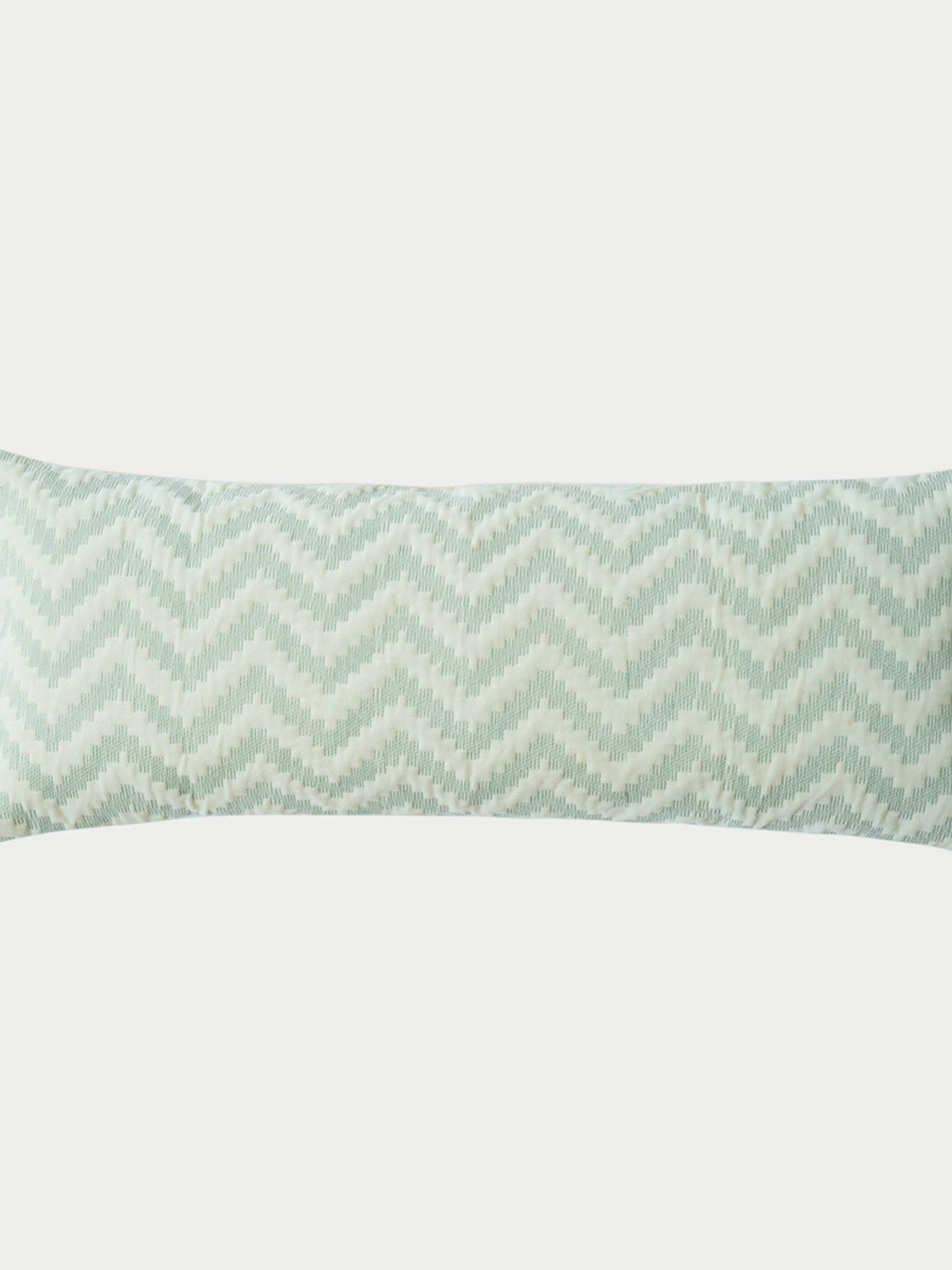 Cushion Cover - Chevron Green Lumbar