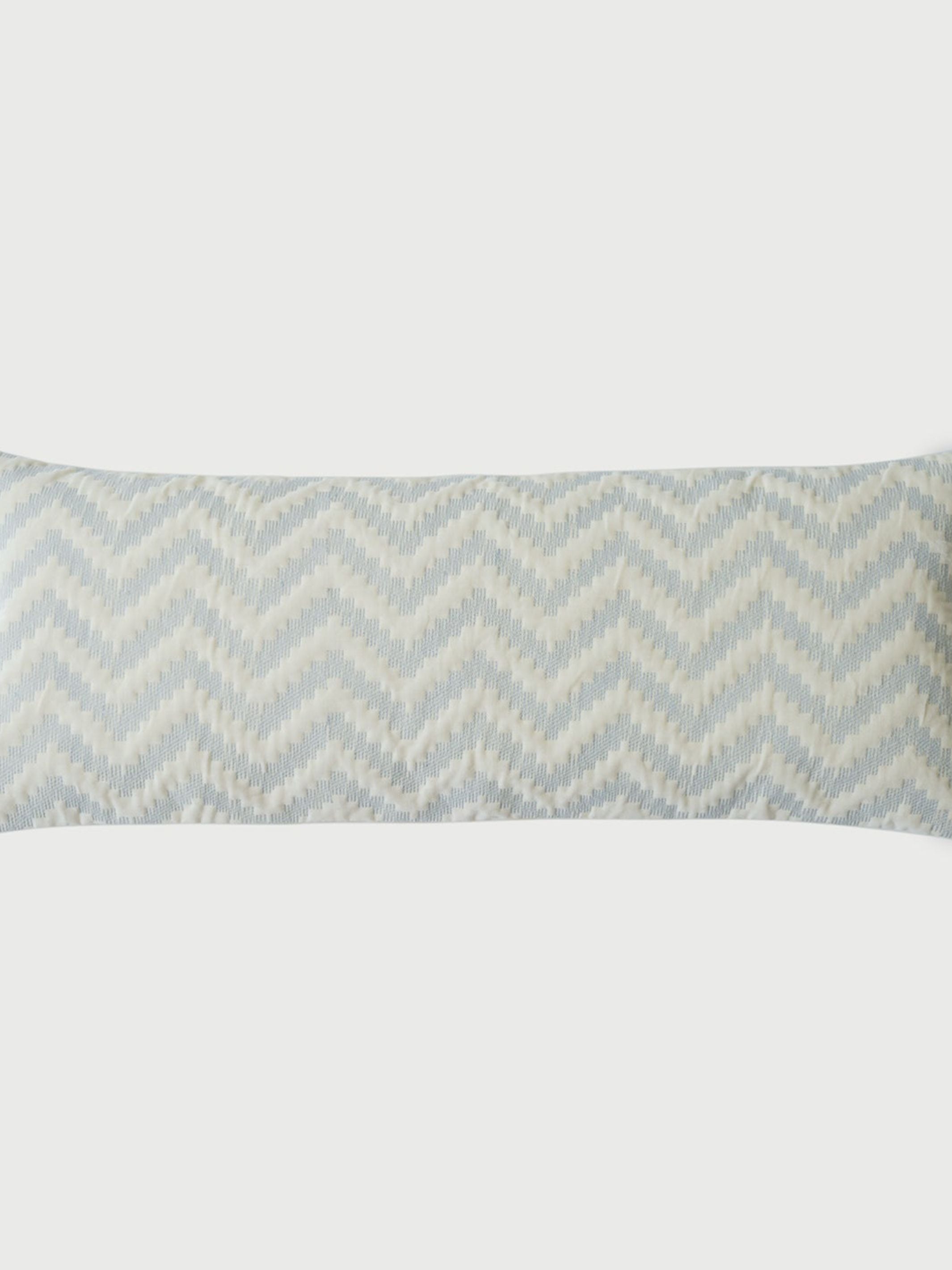 Cushion Cover - Chevron Blue Lumbar